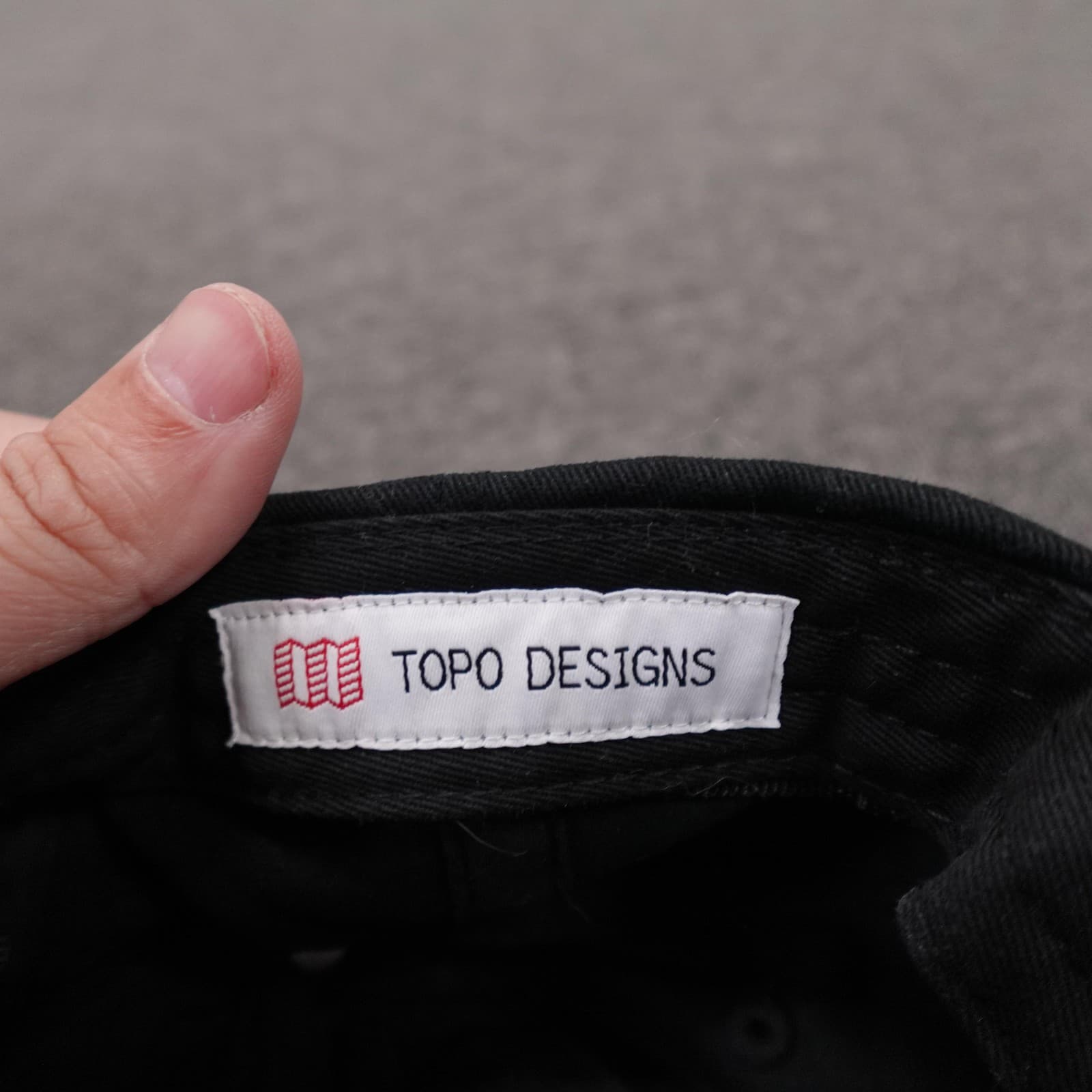 Topo Designs Hat Cap Strap Back Mens One Size Black Cotton Twill Baseball Logo - Thumbnail 7