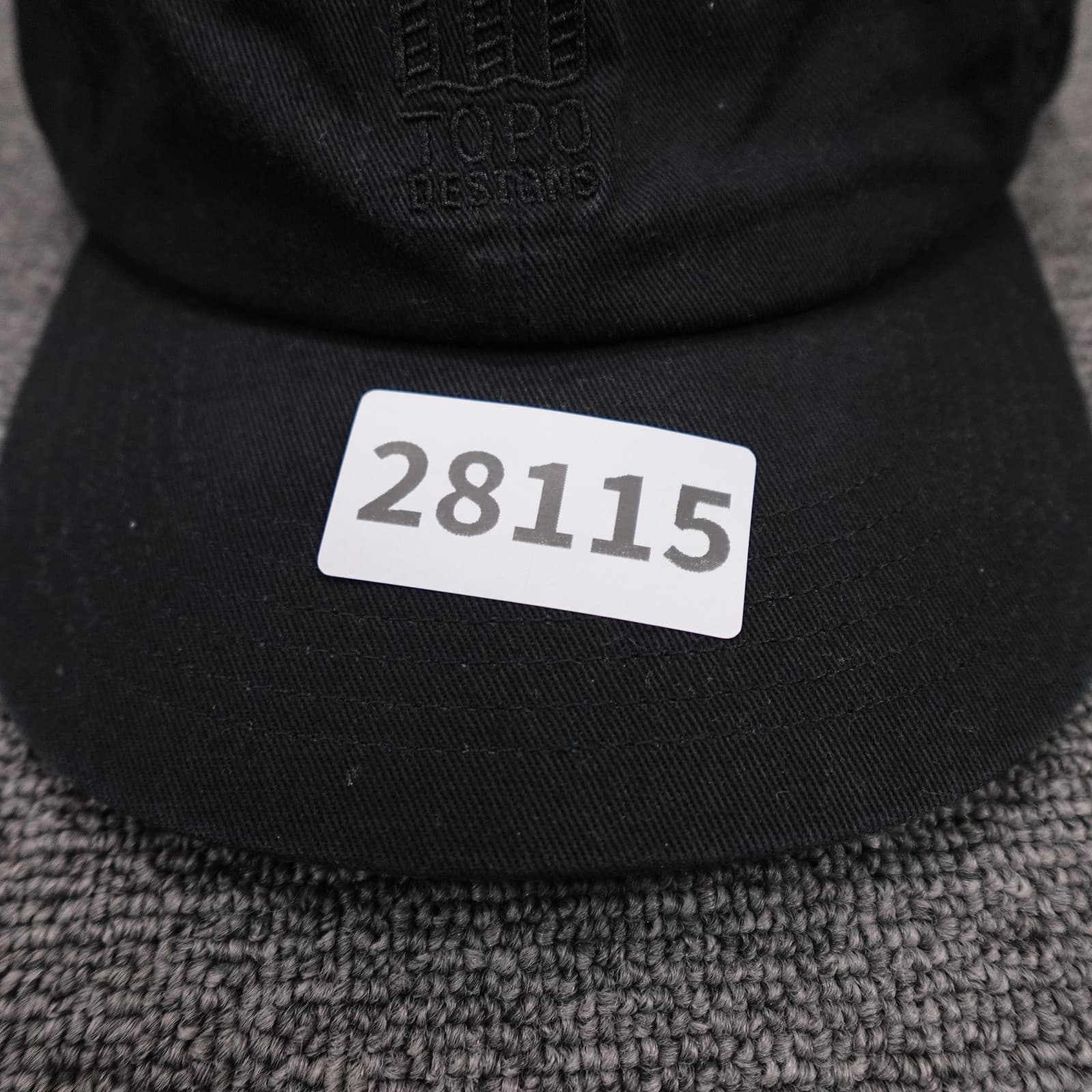 Topo Designs Hat Cap Strap Back Mens One Size Black Cotton Twill Baseball Logo - Thumbnail 8