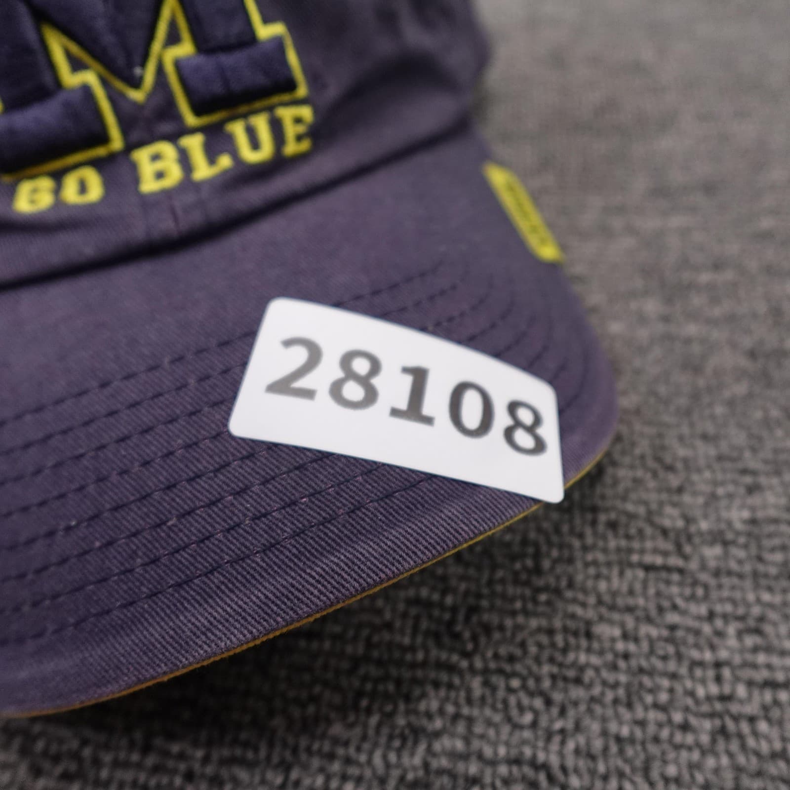 Michigan Wolverines Hat Strap Back Mens One Size Blue NCAA Football Top Of World - Thumbnail 8