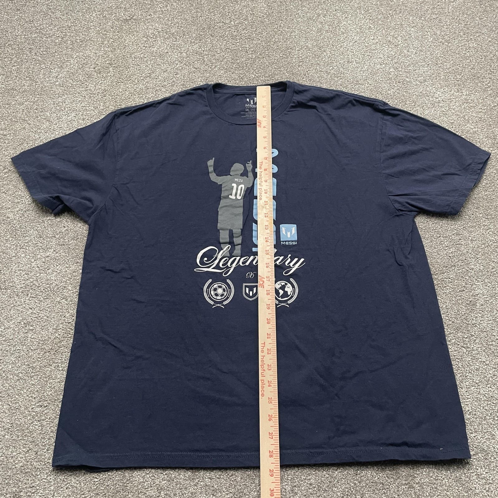 Messi Collection Shirt Mens 2XL Navy Legendary Graphic Soccer Football T-Shirt - Thumbnail 5