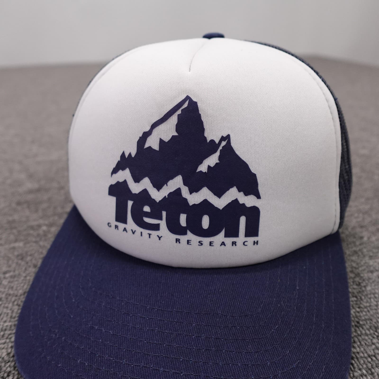 Teton Gravity Research Hat Cap Snap Back Mens One Size Blue Mesh Trucker Foam - Thumbnail 2