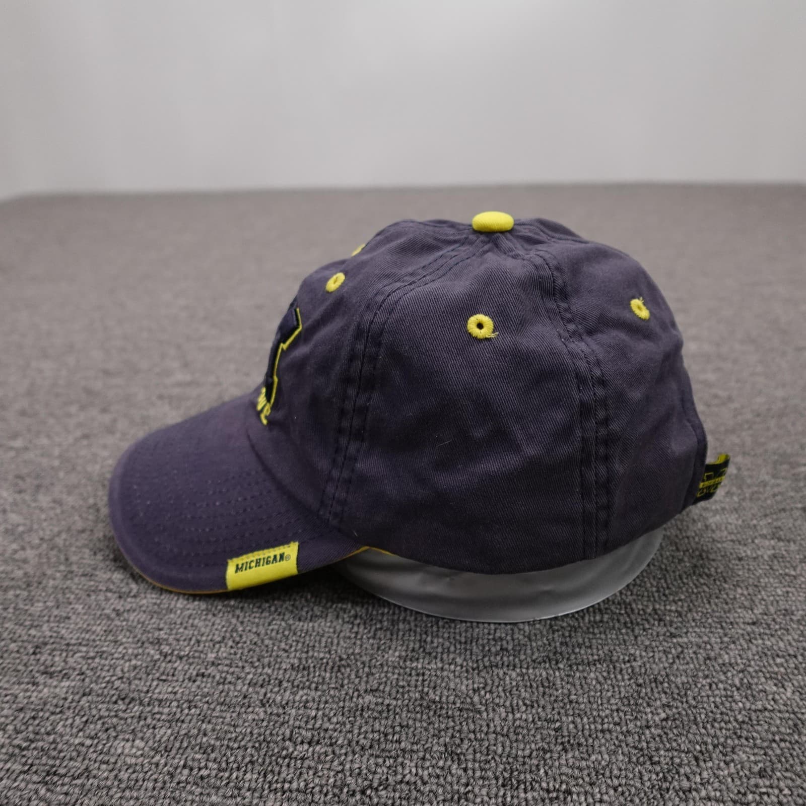 Michigan Wolverines Hat Strap Back Mens One Size Blue NCAA Football Top Of World - Thumbnail 3