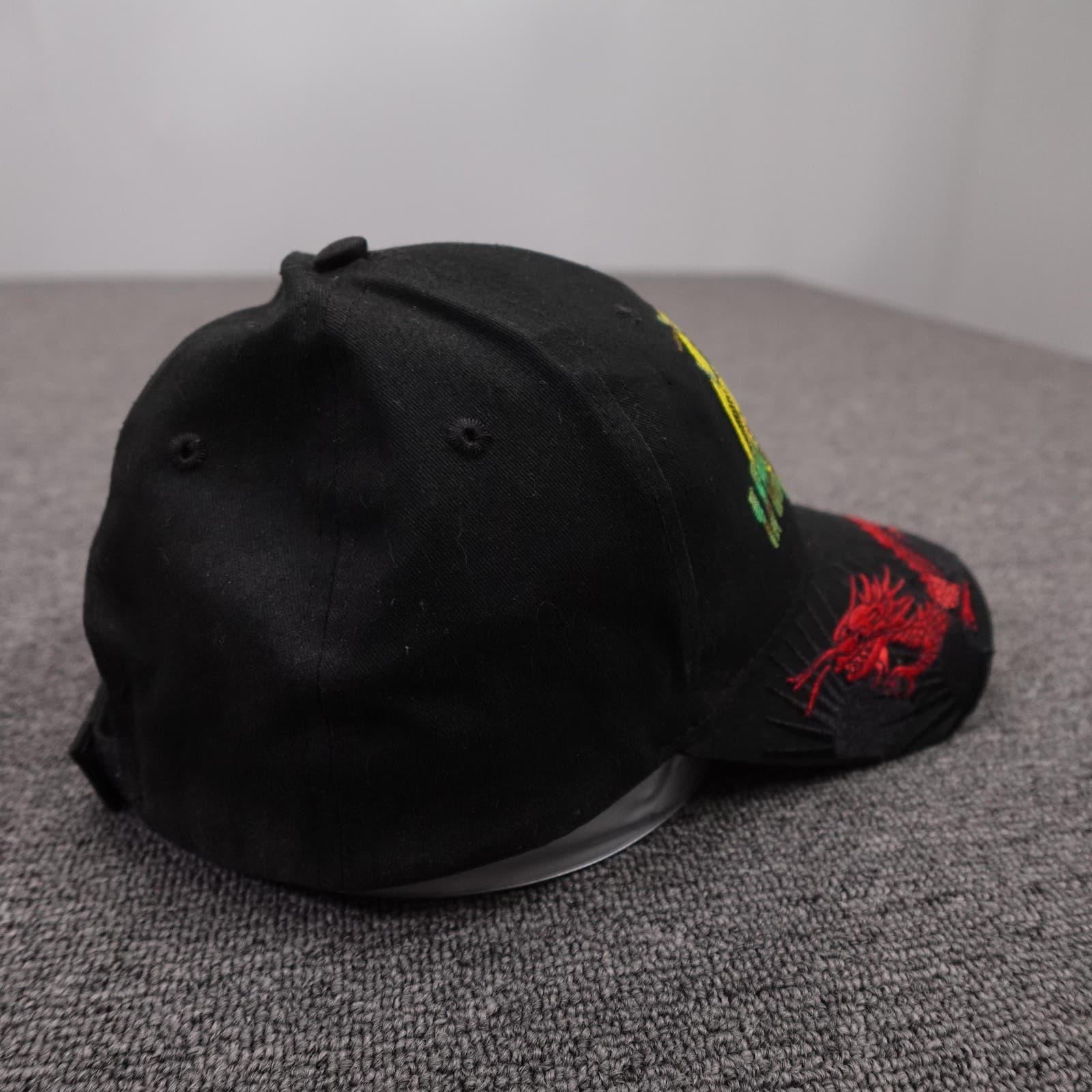 Eagle Crest Hat Cap Strap Back Mens One Size Black Vietnam Nam Vet Dragon - Thumbnail 4