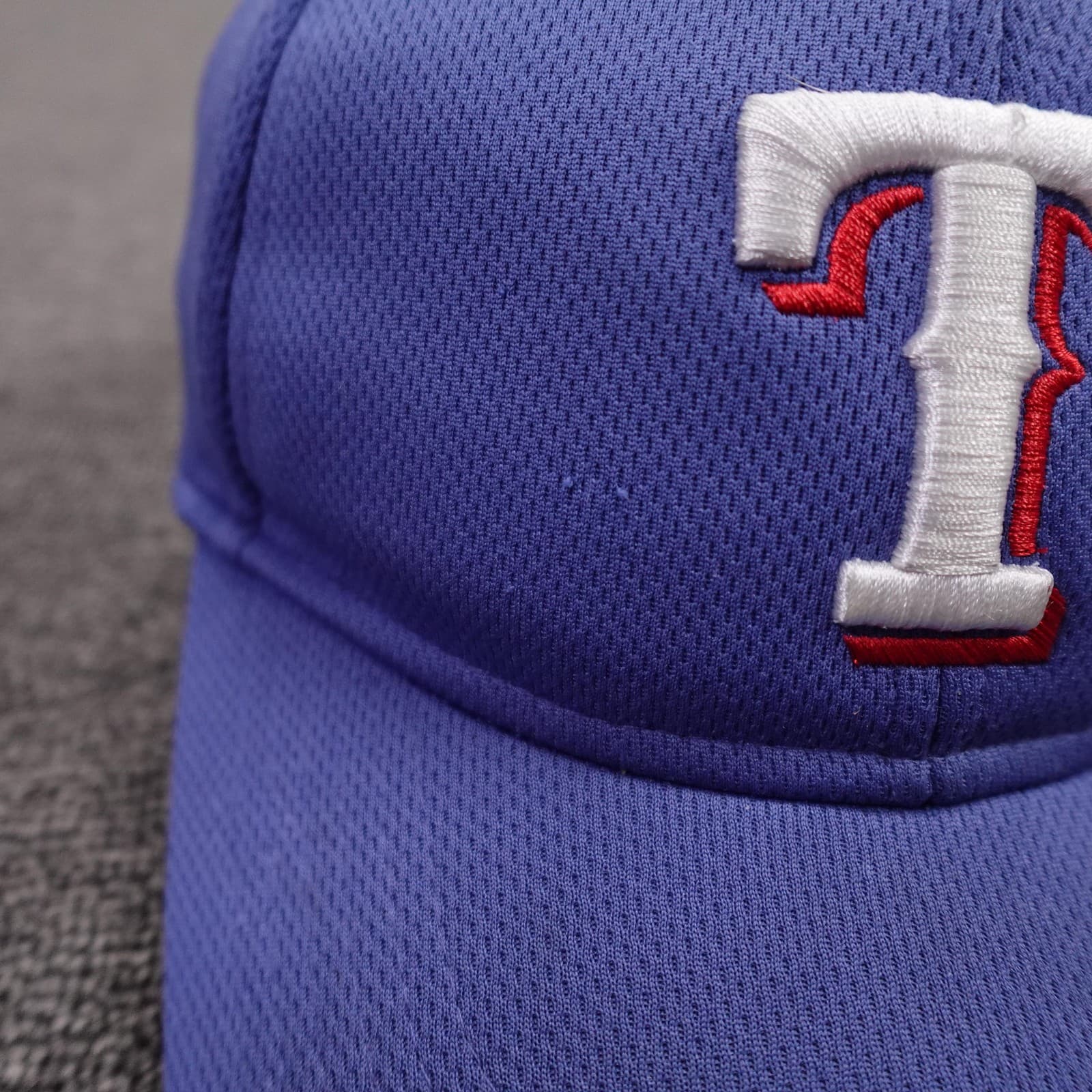Texas Rangers Hat Cap Strap Back Mens One Size Blue MLB Baseball OC Sports - Thumbnail 3