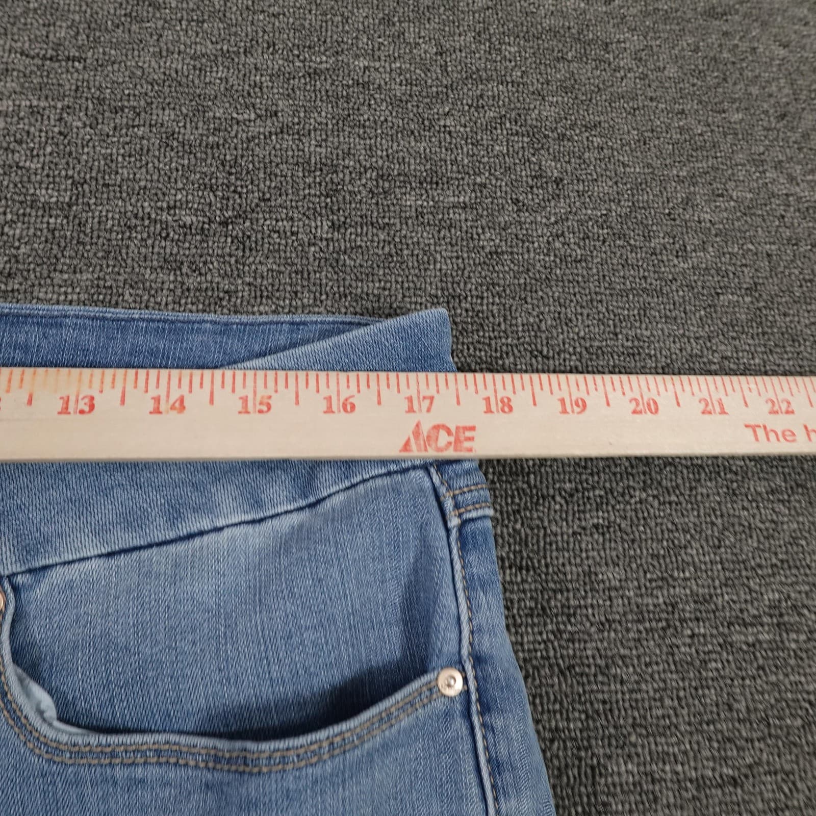 Seven7 Jeans Womens 14 Blue Light Wash Tummyless Skinny High Rise Stretch Denim - Thumbnail 9