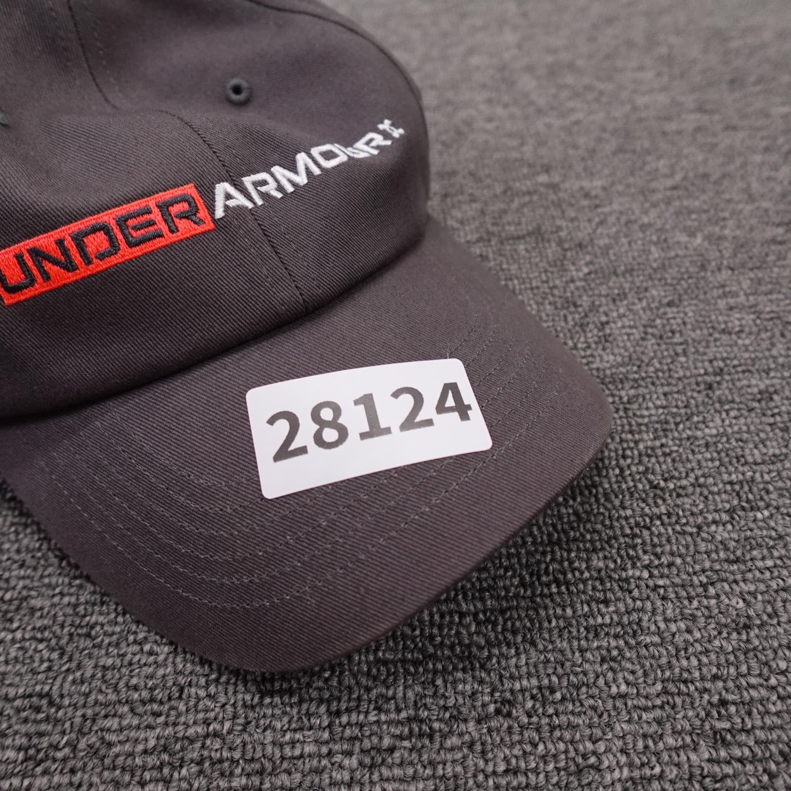 Under Armour Hat Cap Strap Back Mens One Size Gray Twill Baseball Logo - Thumbnail 8