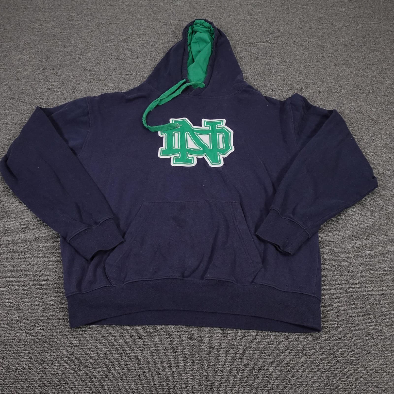Notre Dame Fighting Irish Sweatshirt Mens XL Blue NCAA Stadium Athletics Hoodie