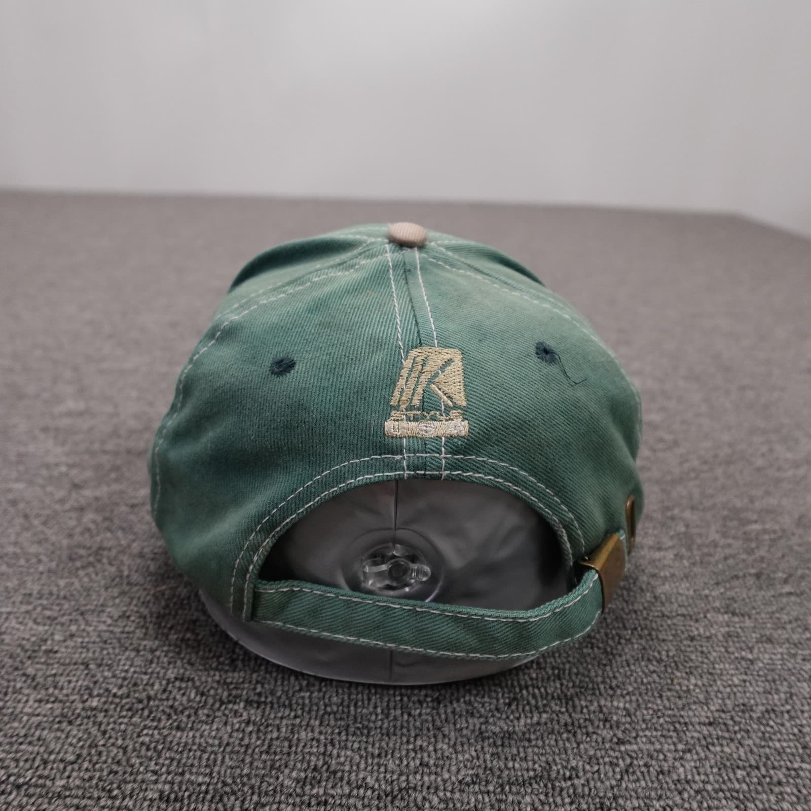 Vintage KTM Racing Hat Cap Strap Back One Size Green Tan Motocross MX Dirt Bike - Thumbnail 4
