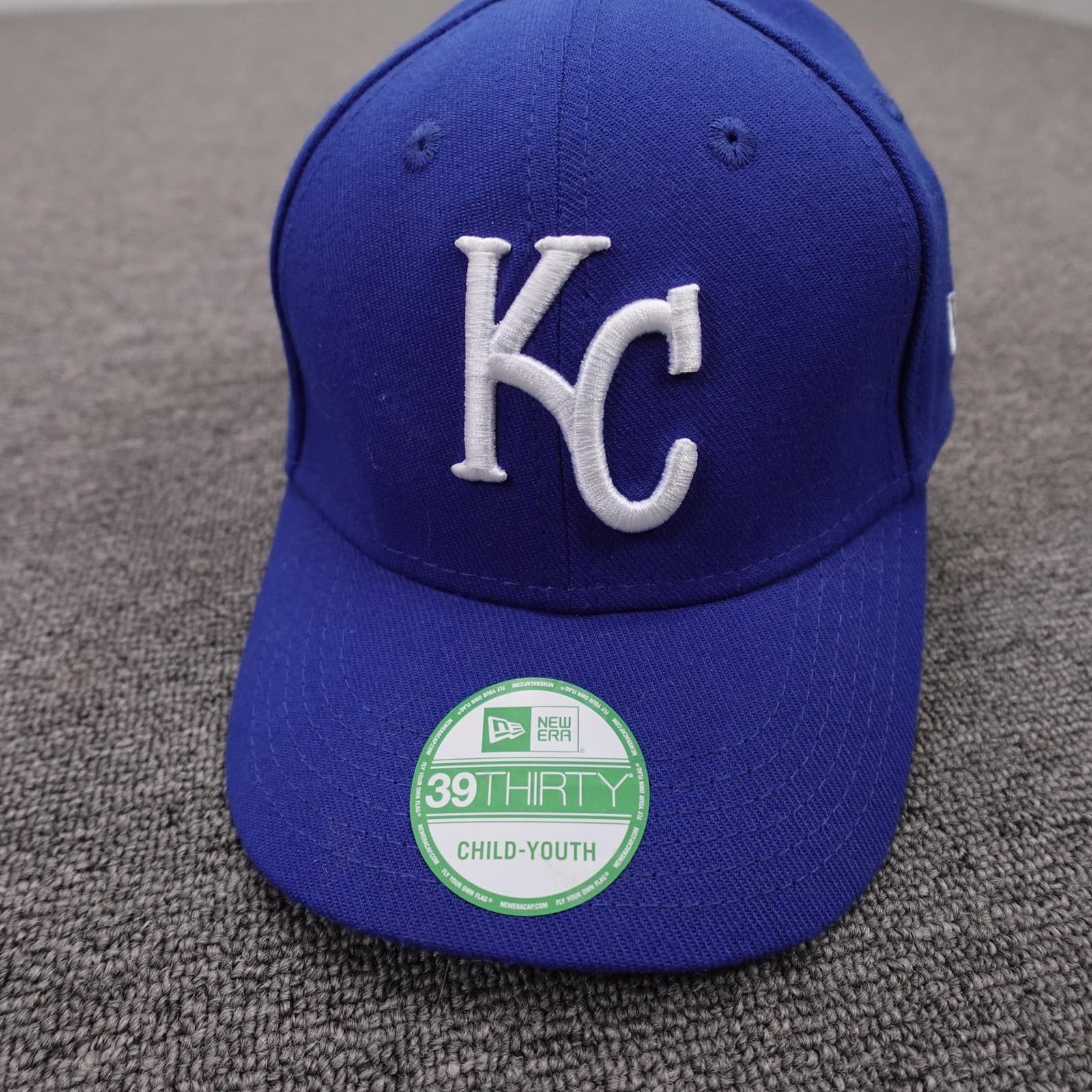 Kansas City Royals Hat Cap Fitted Boys One Size MLB Baseball 39THIRTY New Era - Thumbnail 2