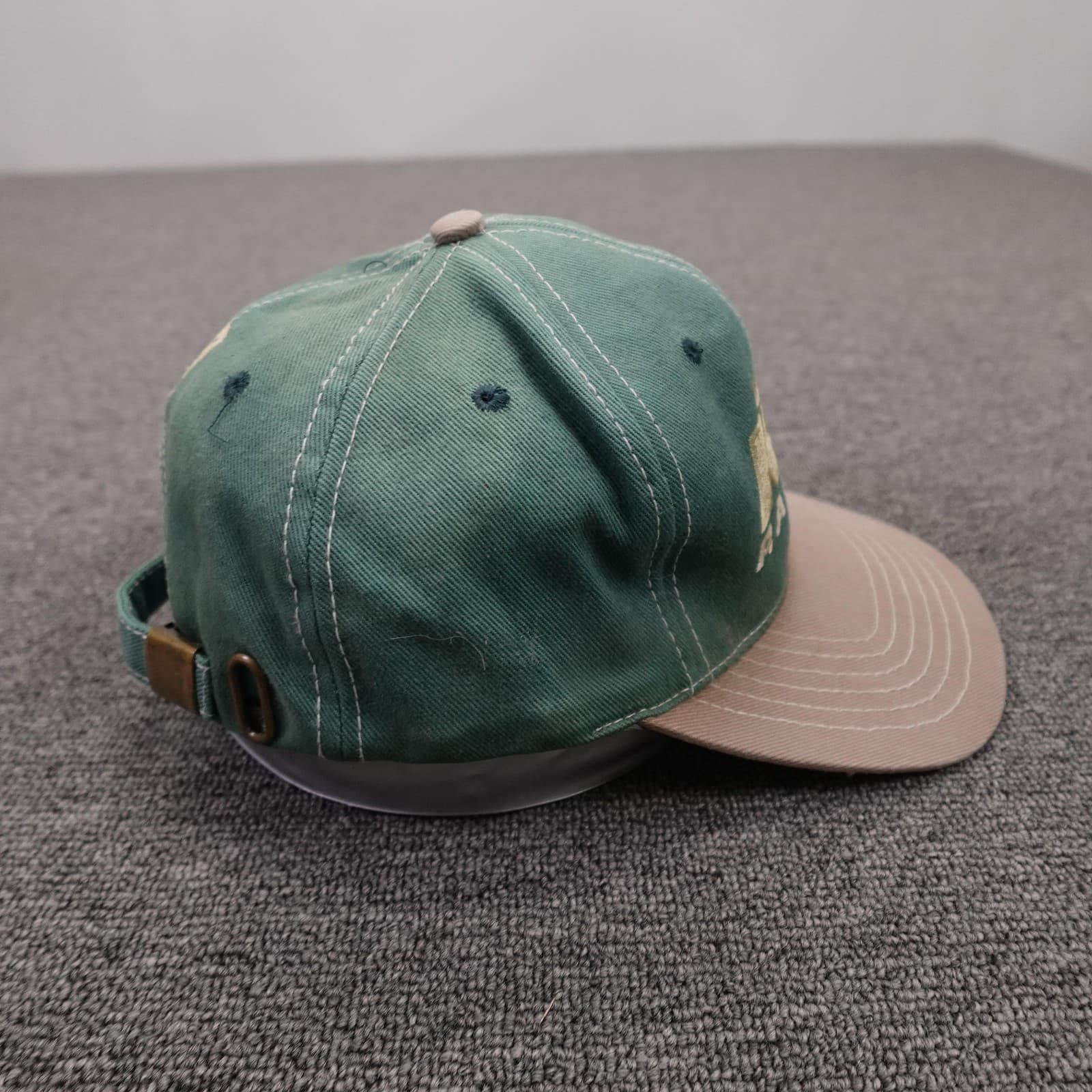 Vintage KTM Racing Hat Cap Strap Back One Size Green Tan Motocross MX Dirt Bike - Thumbnail 5