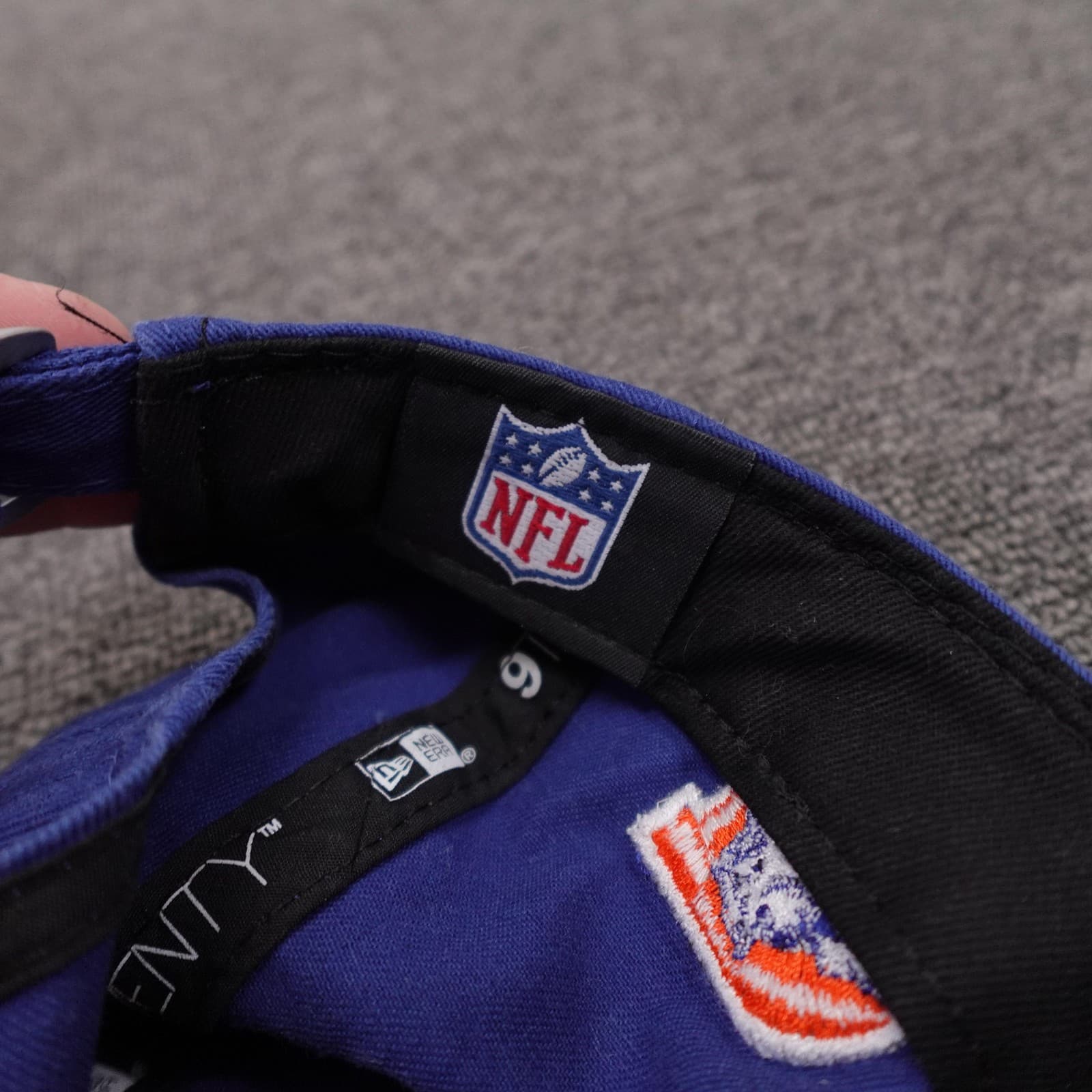 Denver Broncos Hat Cap Strap Back Womens One Size Blue NFL Football New Era - Thumbnail 8
