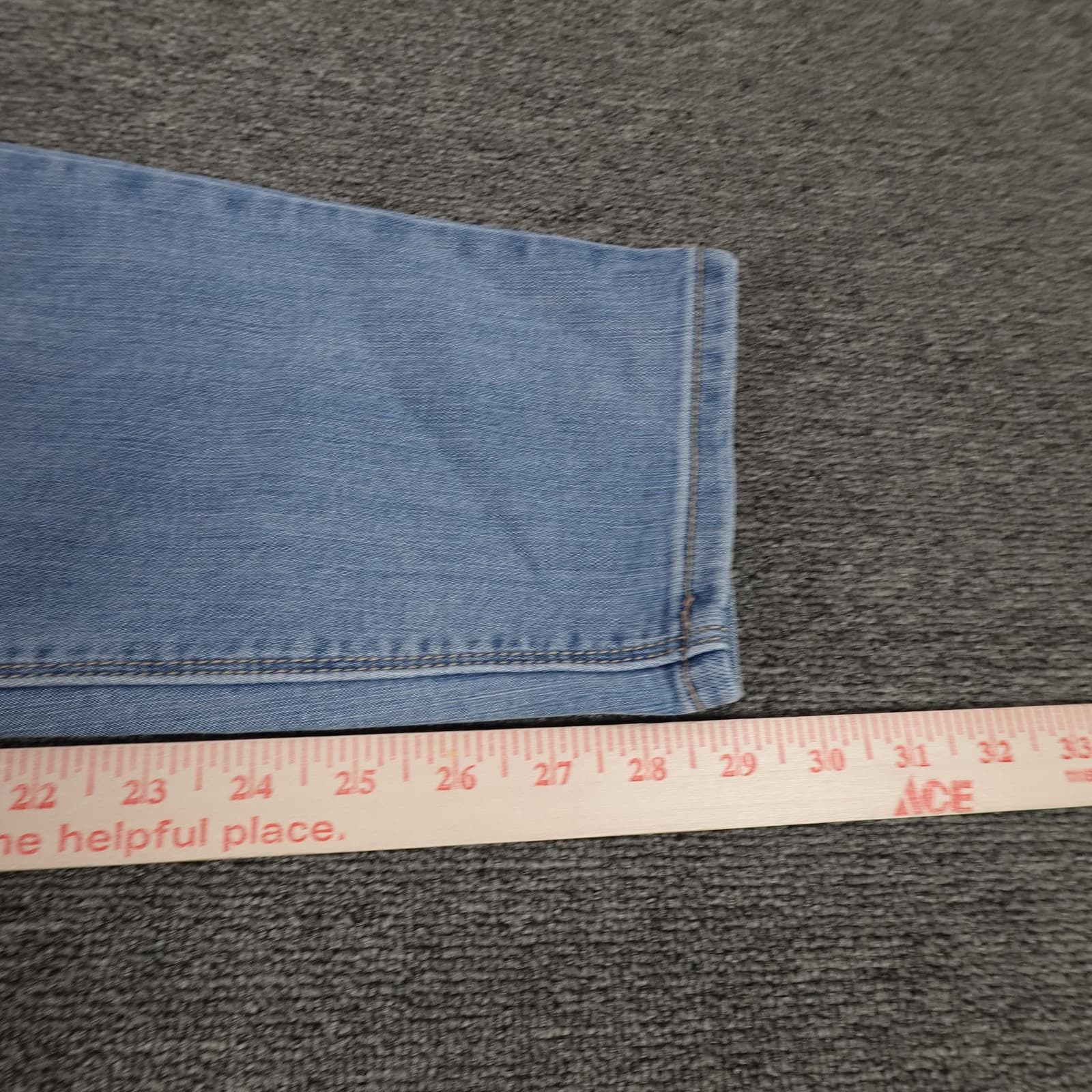 Seven7 Jeans Womens 14 Blue Light Wash Tummyless Skinny High Rise Stretch Denim - Thumbnail 11