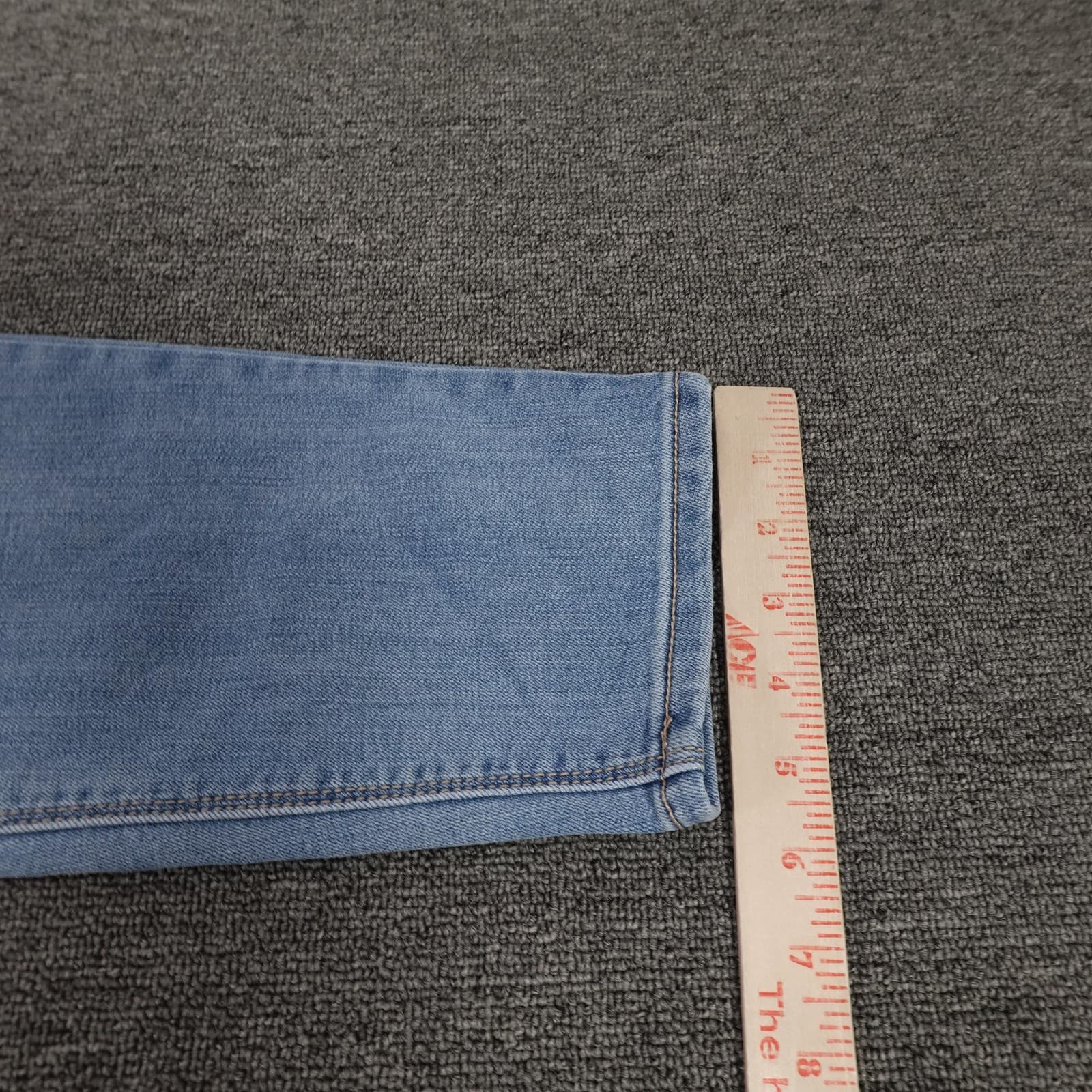 Seven7 Jeans Womens 14 Blue Light Wash Tummyless Skinny High Rise Stretch Denim - Thumbnail 12