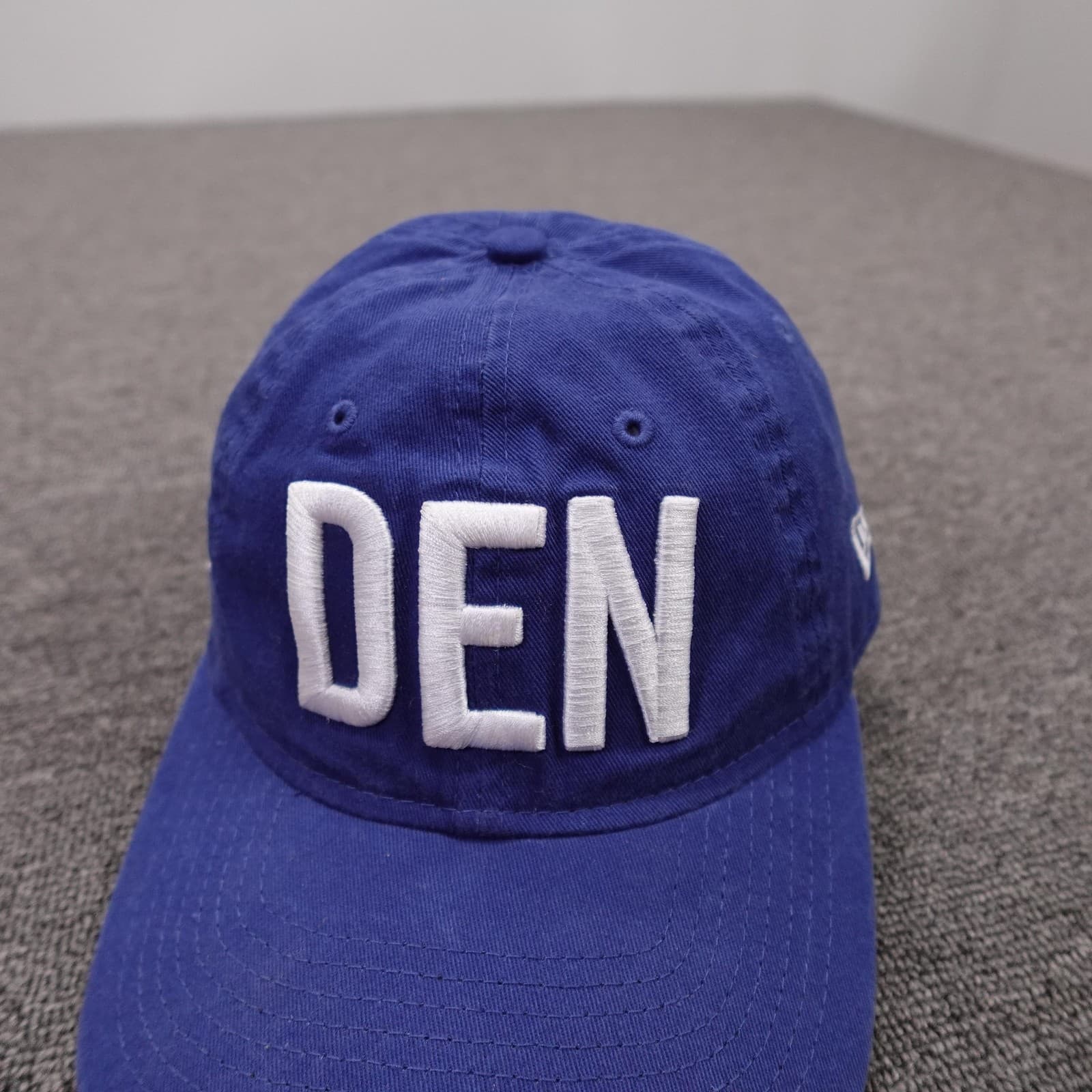 Denver Broncos Hat Cap Strap Back Womens One Size Blue NFL Football New Era - Thumbnail 2