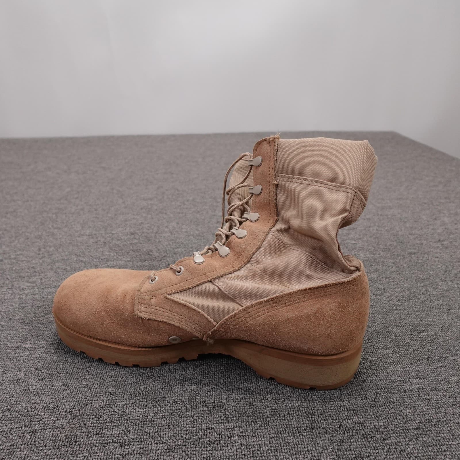 Altama Combat Boots Mens Size 9.5 Beige Suede Military Tactical Vibram Sole - Thumbnail 7
