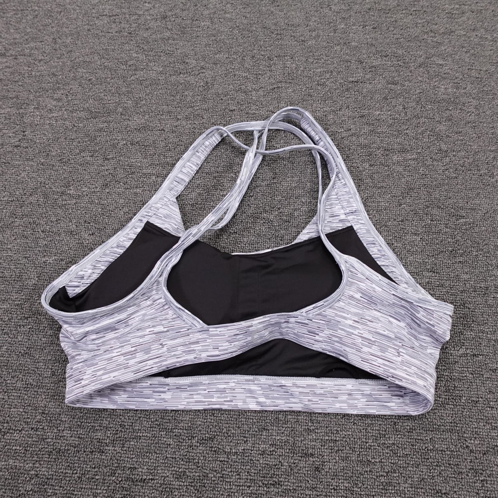 Zyia Active Sports Bra Womens Large Purple Strappy Crossback Pullover Athletic - Thumbnail 2