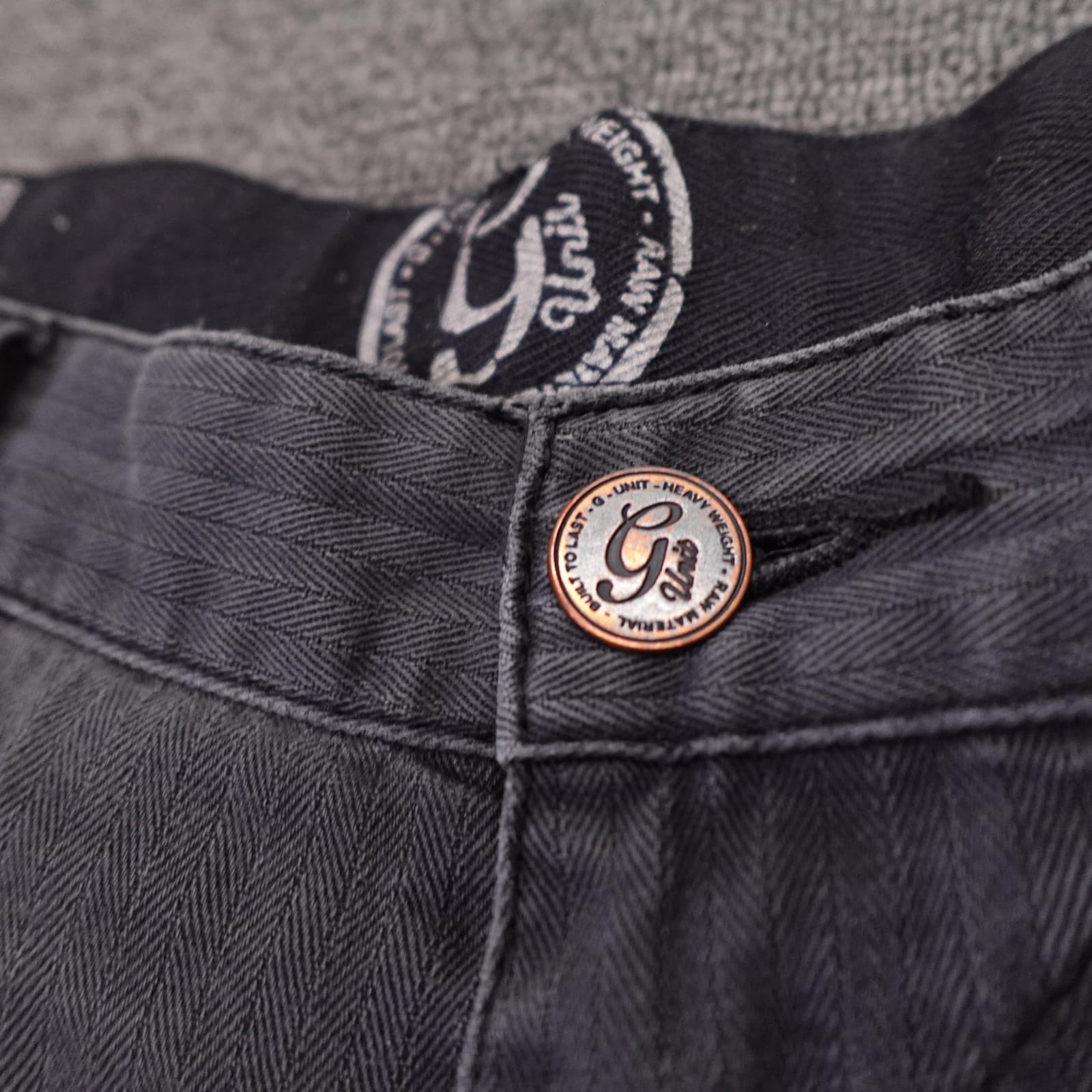 Vintage G-Unit Cargo Jeans Mens 42x31 Gray Wide Leg Denim Y2K Baggy Fit - Thumbnail 3