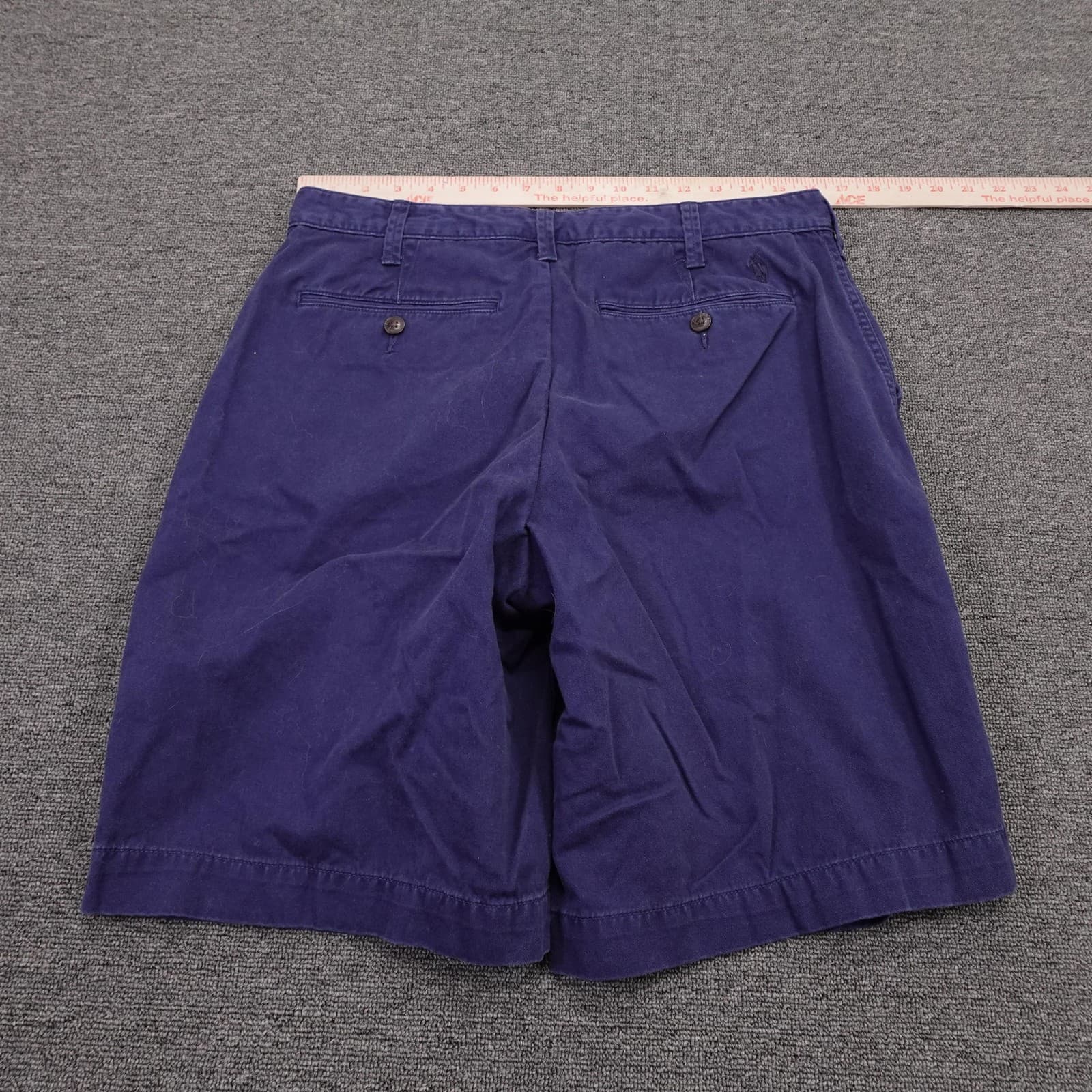 Polo Ralph Lauren Shorts Mens 32 Blue Chino Relaxed Fit 11 Inseam Cotton Casual - Thumbnail 8