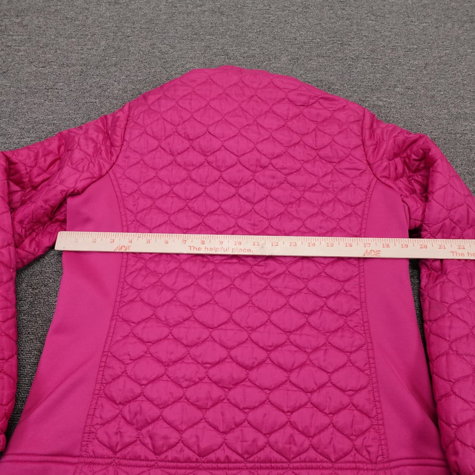 L.L. Bean Jacket Womens M Petite Pink Quilted Full Zip Short Warm Insulated - Thumbnail 5