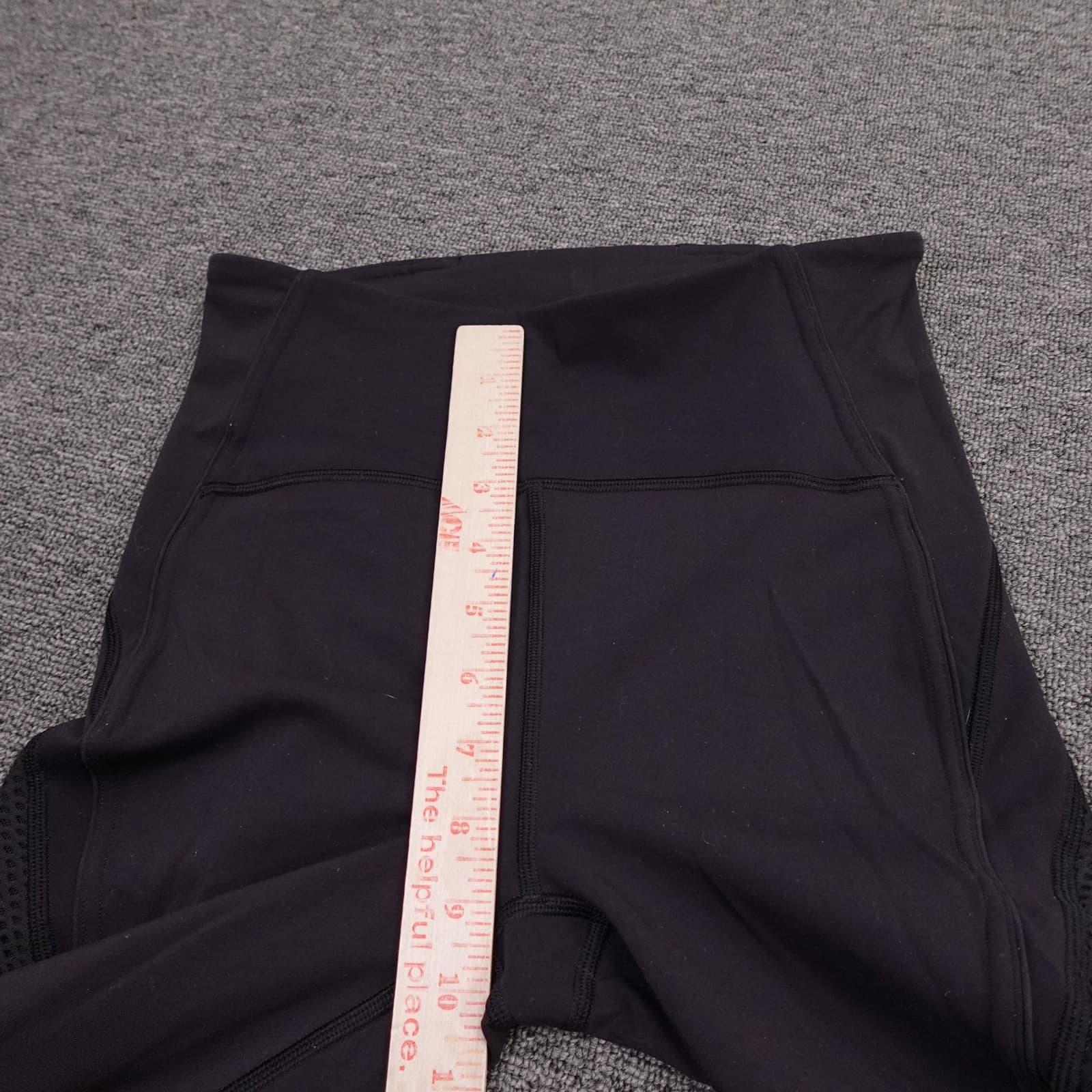 Lululemon Leggings Womens 6 Black High Rise Mesh Panel Ankle 25 Yoga Athletic - Thumbnail 8