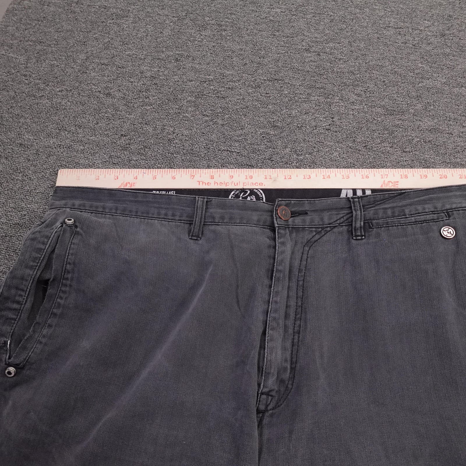 Vintage G-Unit Cargo Jeans Mens 42x31 Gray Wide Leg Denim Y2K Baggy Fit - Thumbnail 11
