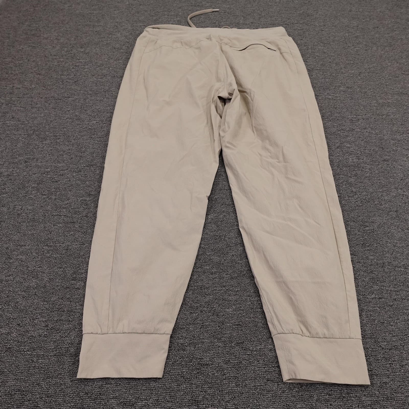 Athleta Jogger Pants Womens 14 Beige Trekkie North Zip Pockets Drawstring Hiking - Thumbnail 3