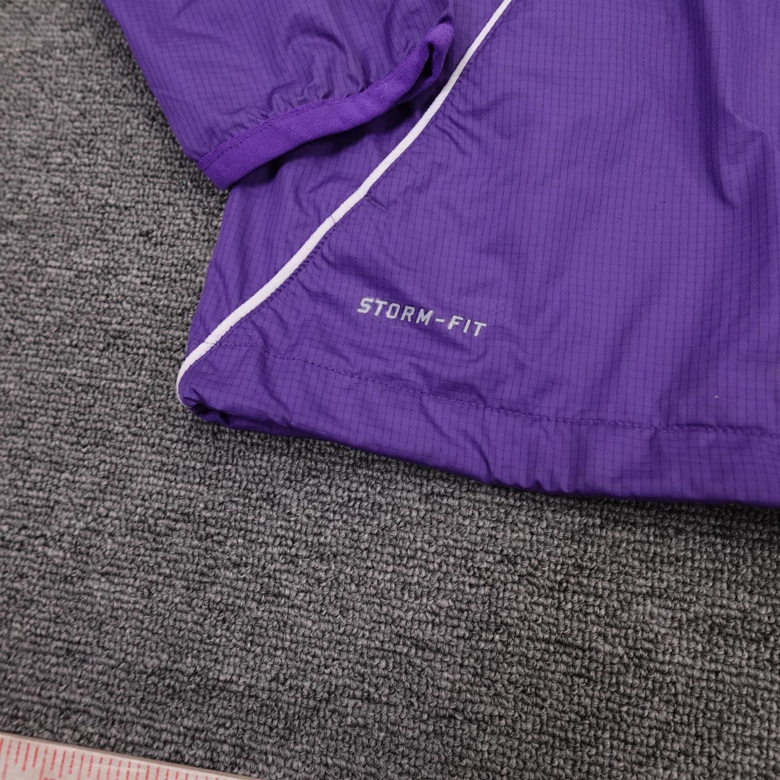 Nike Storm-FIT Jacket Womens XL Purple Full Zip Lined Vent Back Windbreaker - Thumbnail 2