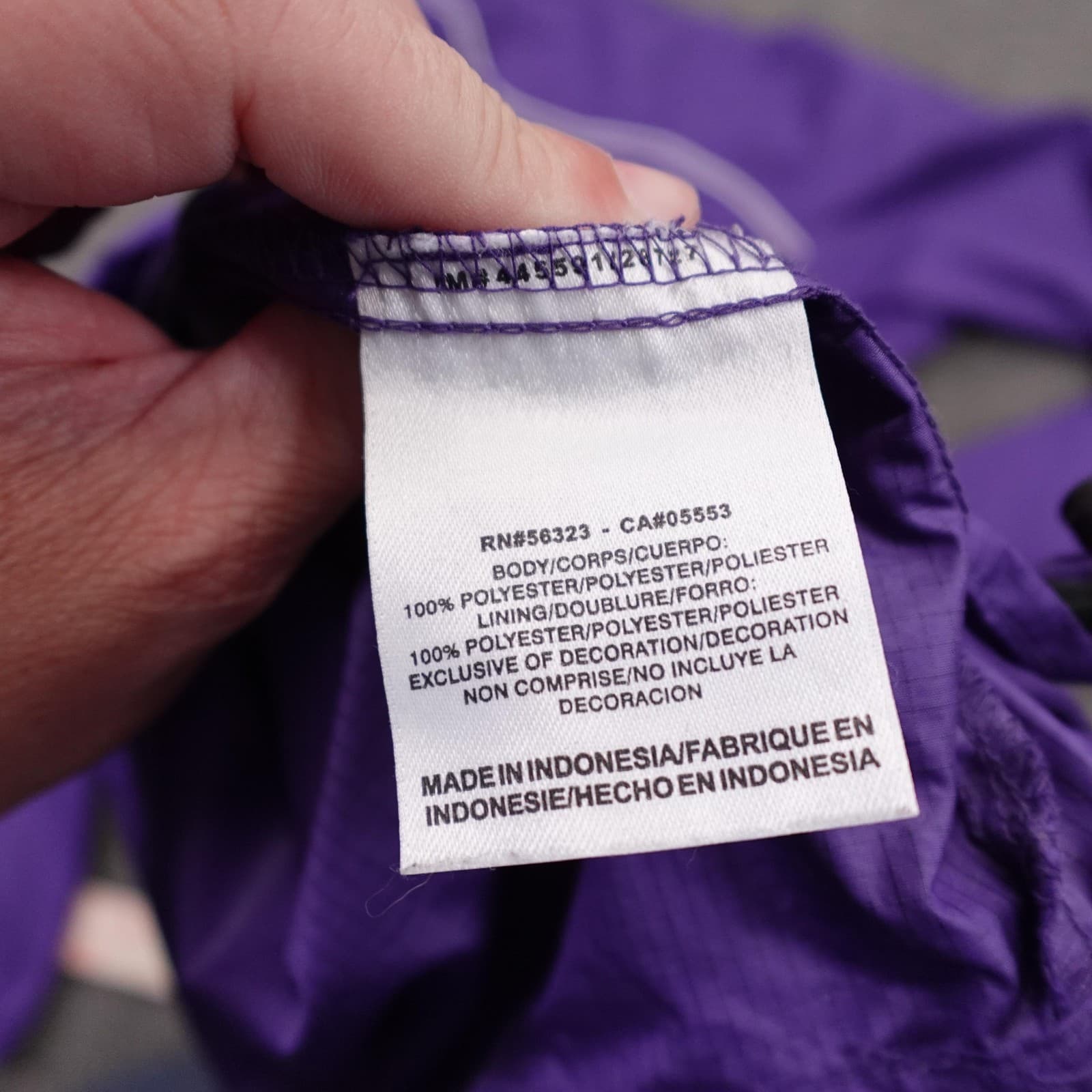 Nike Storm-FIT Jacket Womens XL Purple Full Zip Lined Vent Back Windbreaker - Thumbnail 9