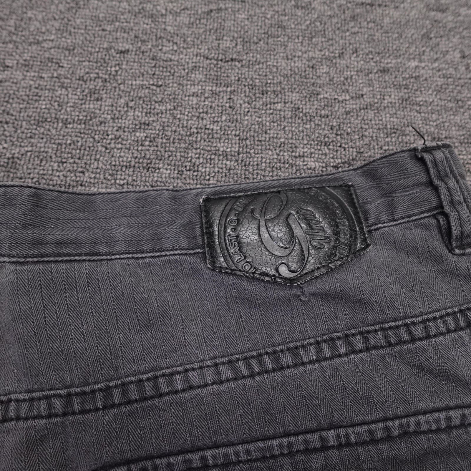 Vintage G-Unit Cargo Jeans Mens 42x31 Gray Wide Leg Denim Y2K Baggy Fit - Thumbnail 7