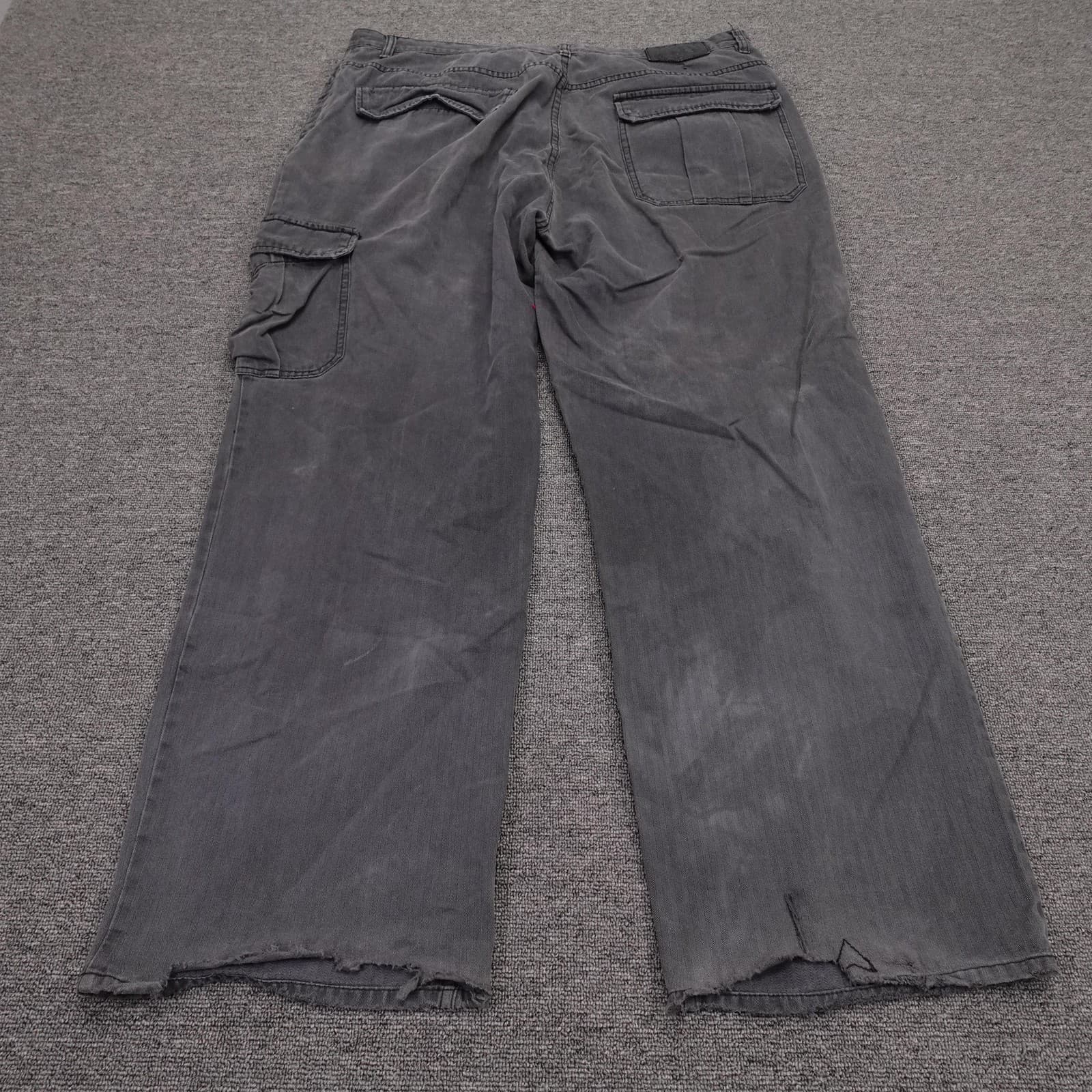 Vintage G-Unit Cargo Jeans Mens 42x31 Gray Wide Leg Denim Y2K Baggy Fit - Thumbnail 10