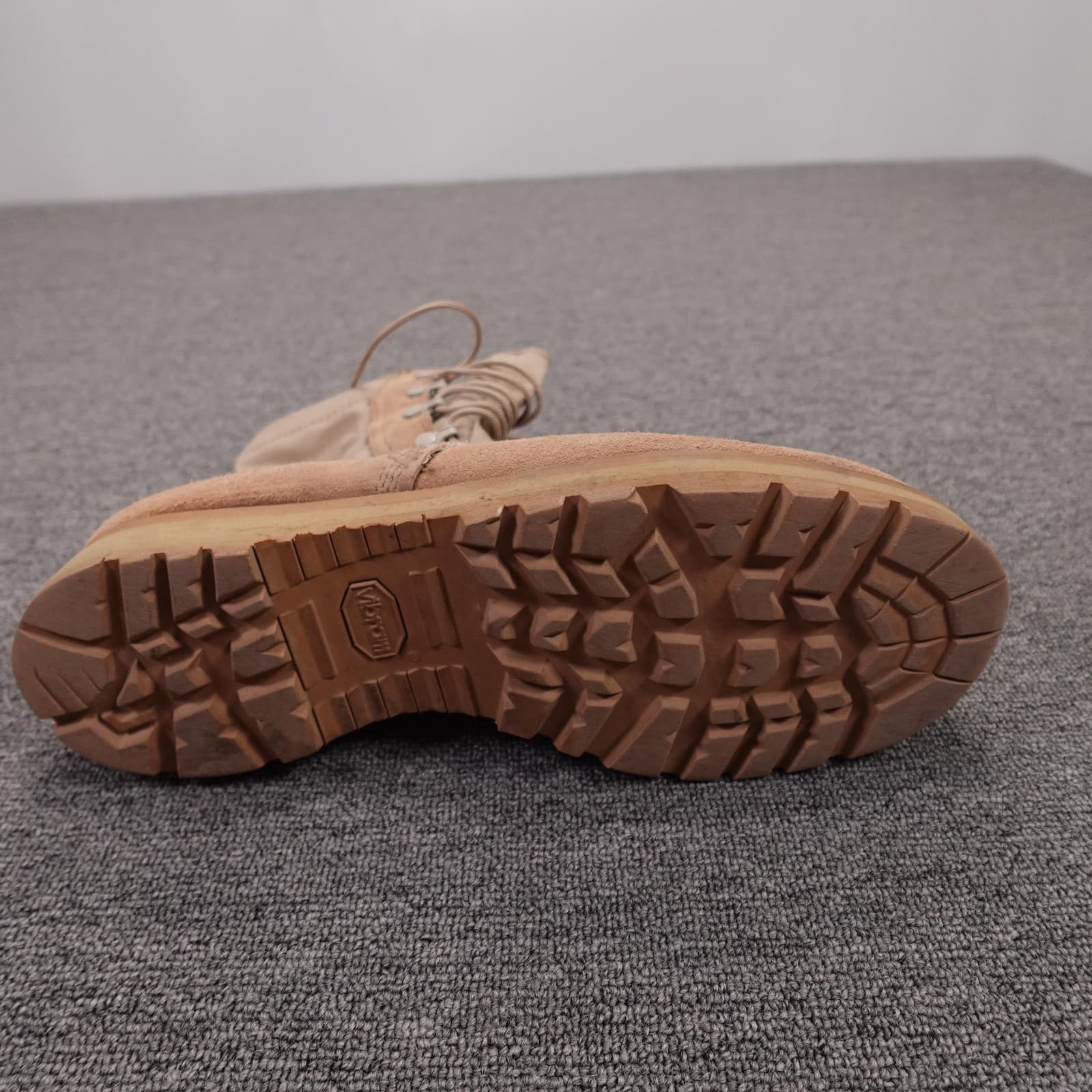 Altama Combat Boots Mens Size 9.5 Beige Suede Military Tactical Vibram Sole - Thumbnail 9