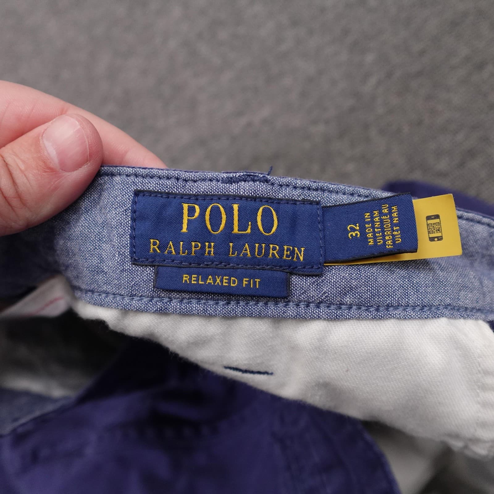 Polo Ralph Lauren Shorts Mens 32 Blue Chino Relaxed Fit 11 Inseam Cotton Casual - Thumbnail 4