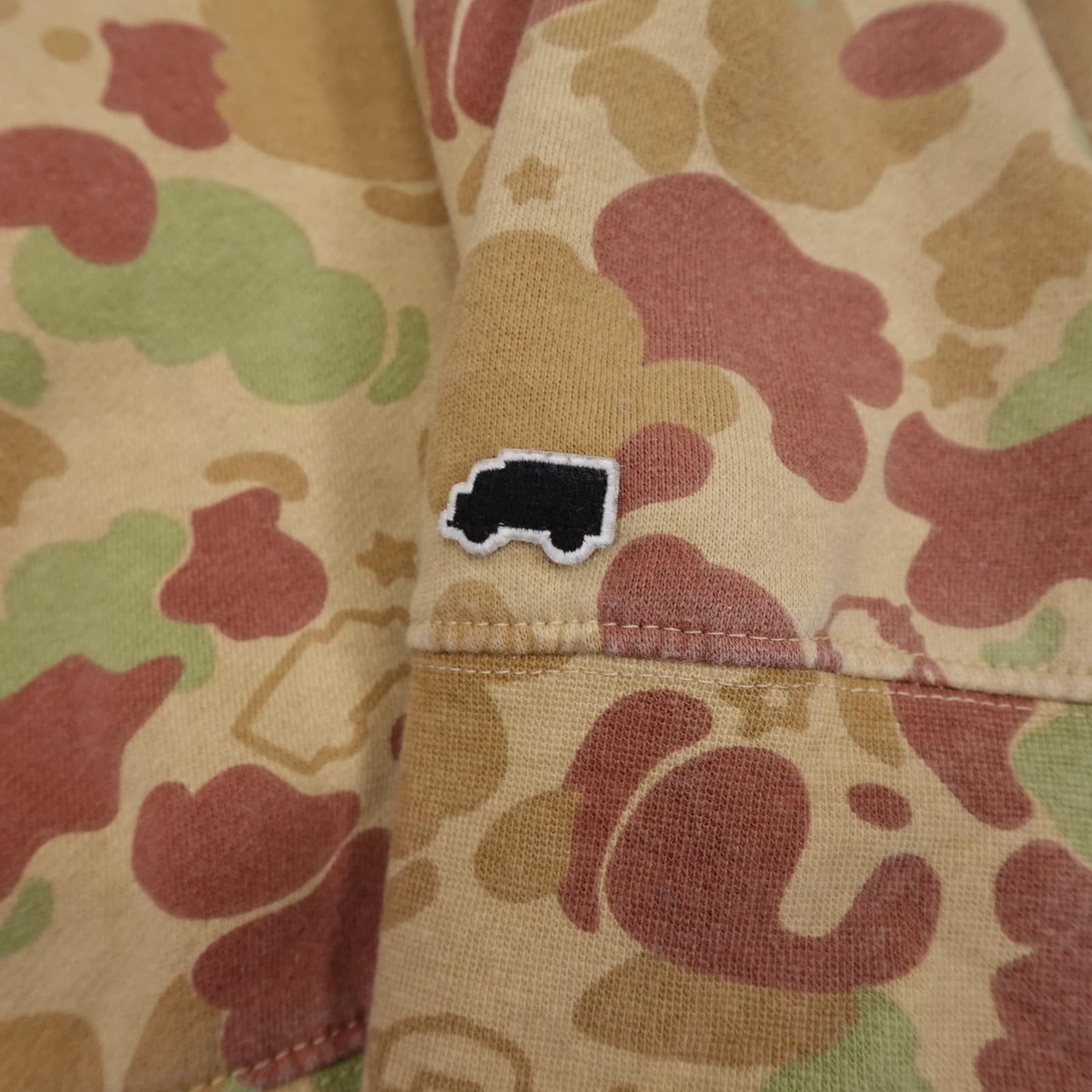 Trukfit Sweatshirt Mens 2XL Beige Camo Crewneck Pullover Fleece Logo Graphic - Thumbnail 3