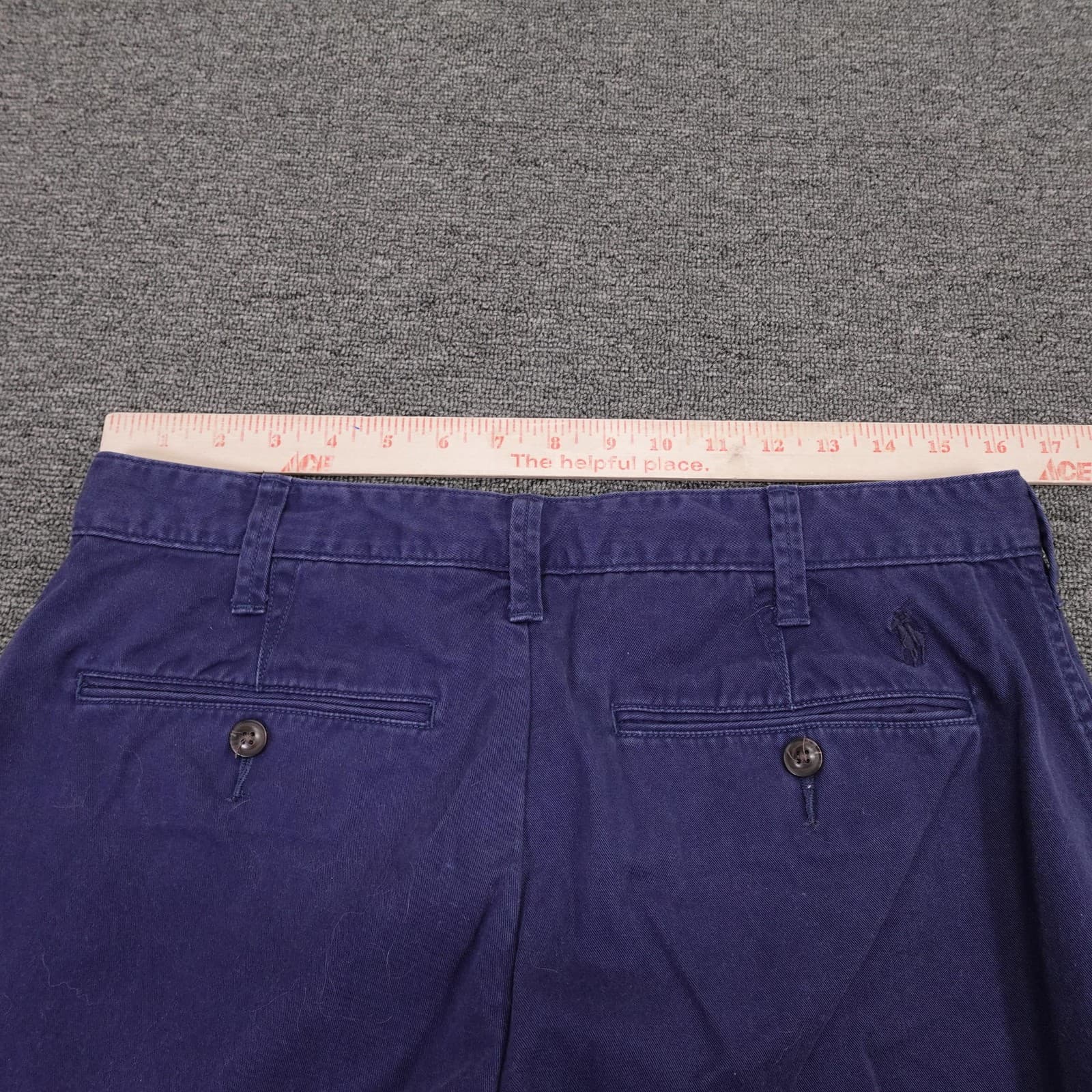 Polo Ralph Lauren Shorts Mens 32 Blue Chino Relaxed Fit 11 Inseam Cotton Casual - Thumbnail 6