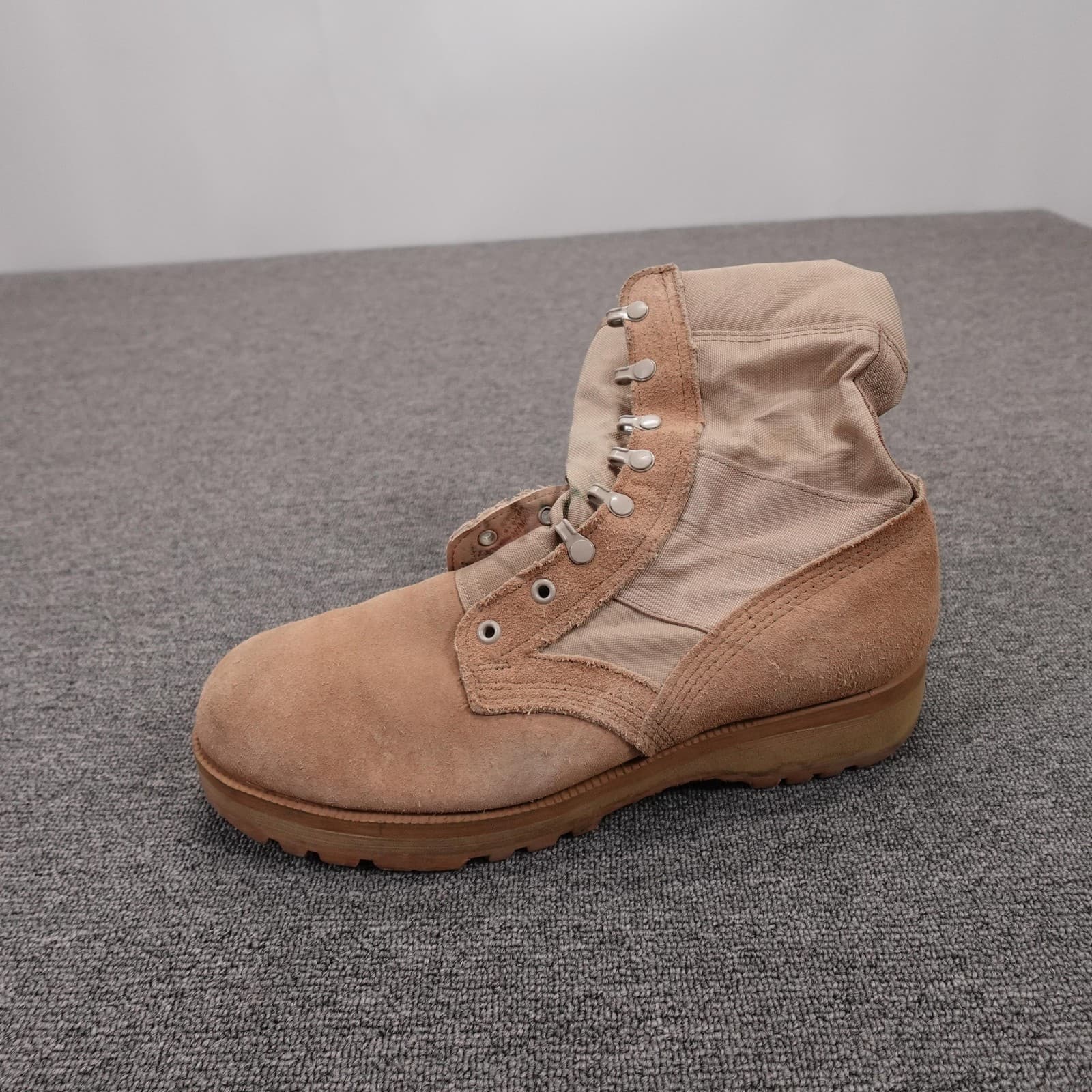 Altama Combat Boots Mens Size 9.5 Beige Suede Military Tactical Vibram Sole - Thumbnail 5