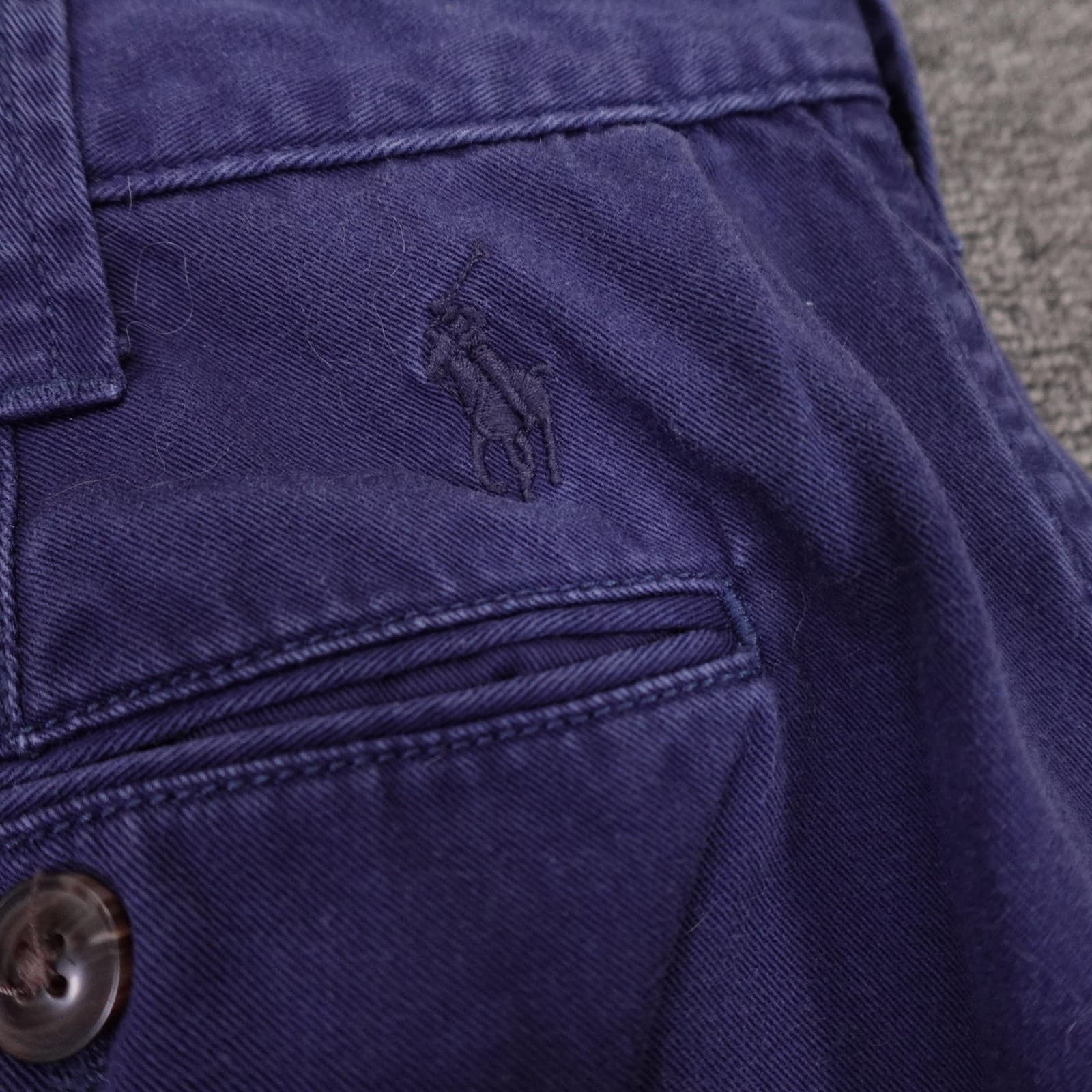 Polo Ralph Lauren Shorts Mens 32 Blue Chino Relaxed Fit 11 Inseam Cotton Casual - Thumbnail 7
