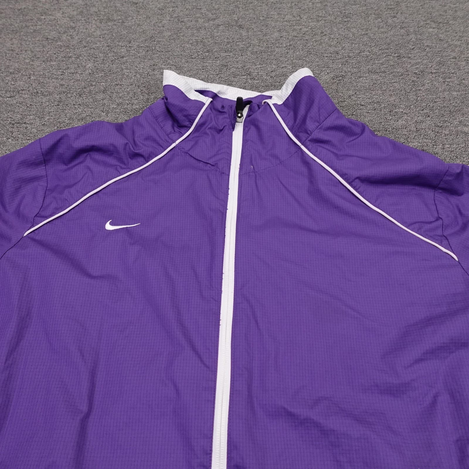 Nike Storm-FIT Jacket Womens XL Purple Full Zip Lined Vent Back Windbreaker - Thumbnail 3