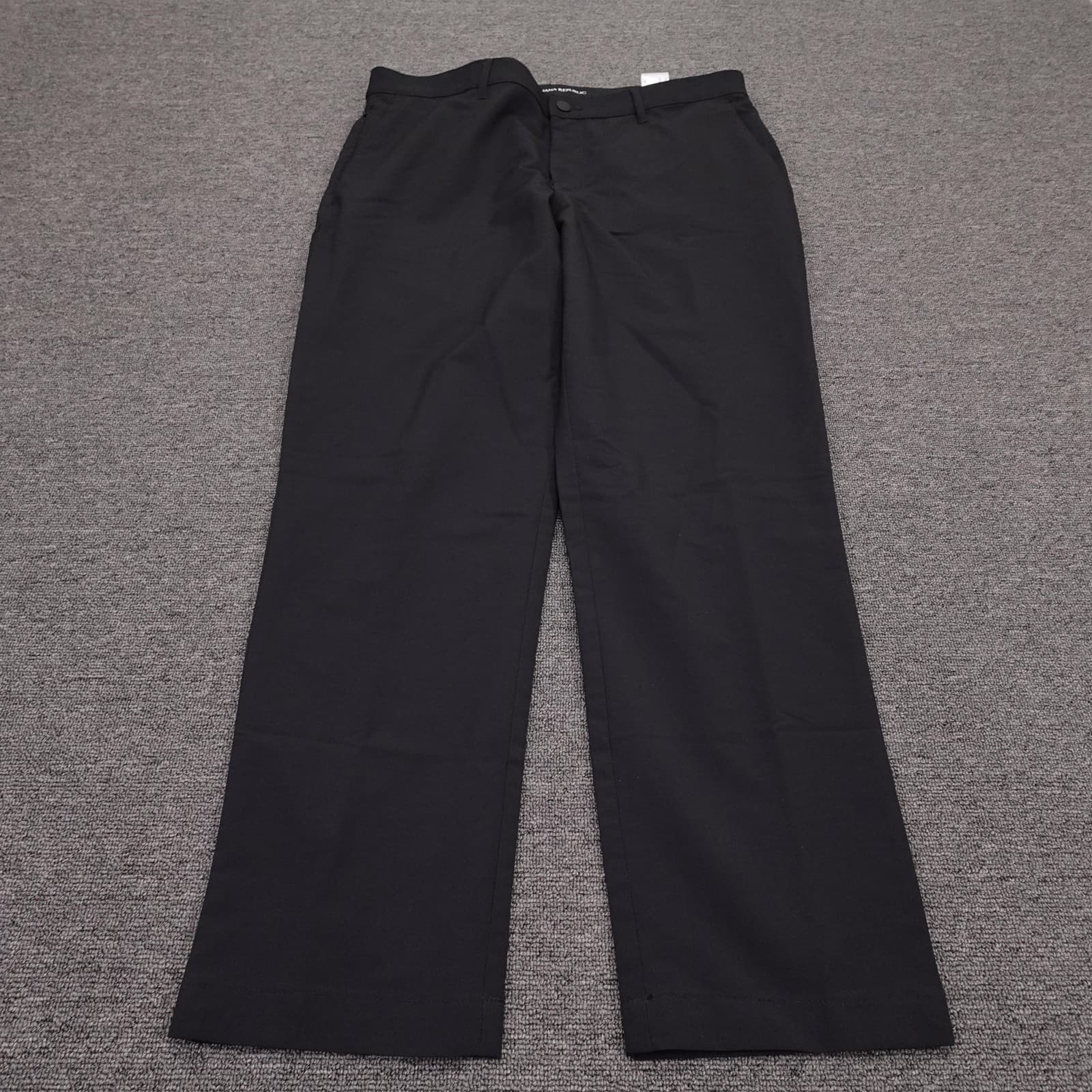 Banana Republic Pants Mens 36x29 Black Dress Microfiber Straight Leg Office