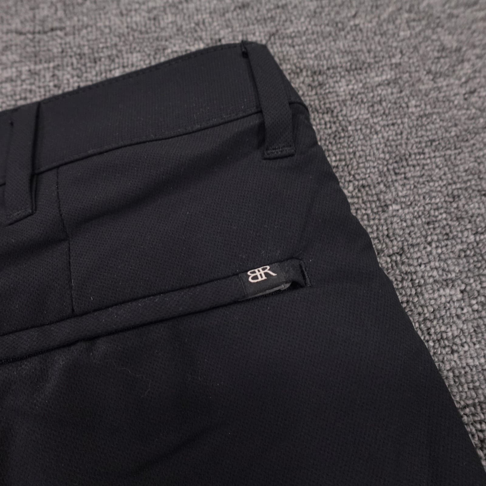 Banana Republic Pants Mens 36x29 Black Dress Microfiber Straight Leg Office - Thumbnail 6