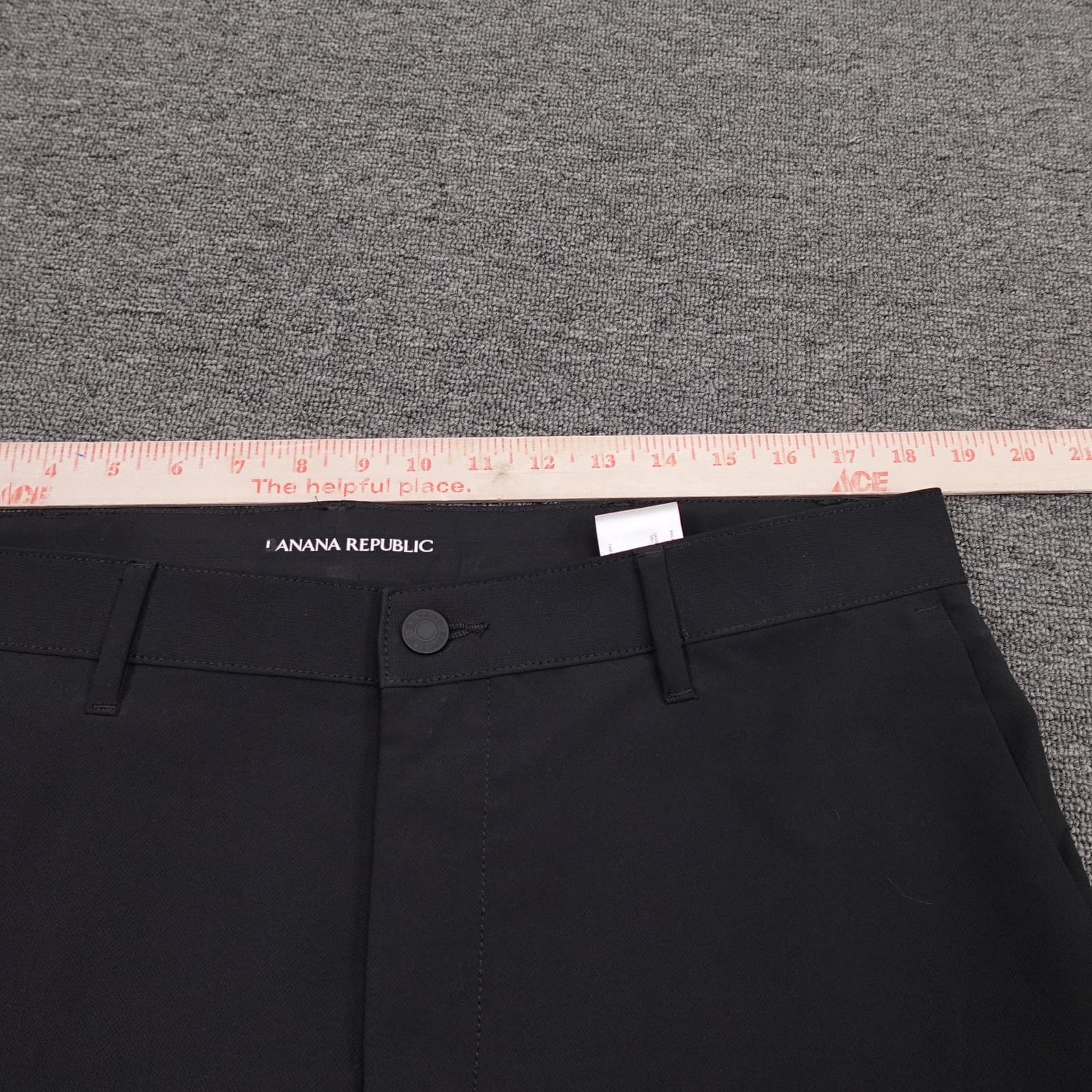 Banana Republic Pants Mens 36x29 Black Dress Microfiber Straight Leg Office - Thumbnail 8