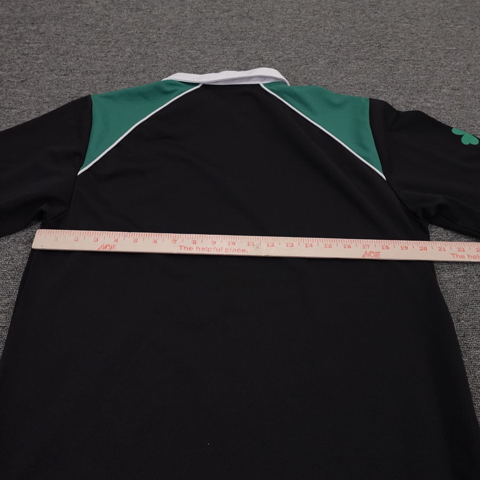 Guinness Polo Shirt Mens XL Black Irish Rugby Green Collared - Thumbnail 5