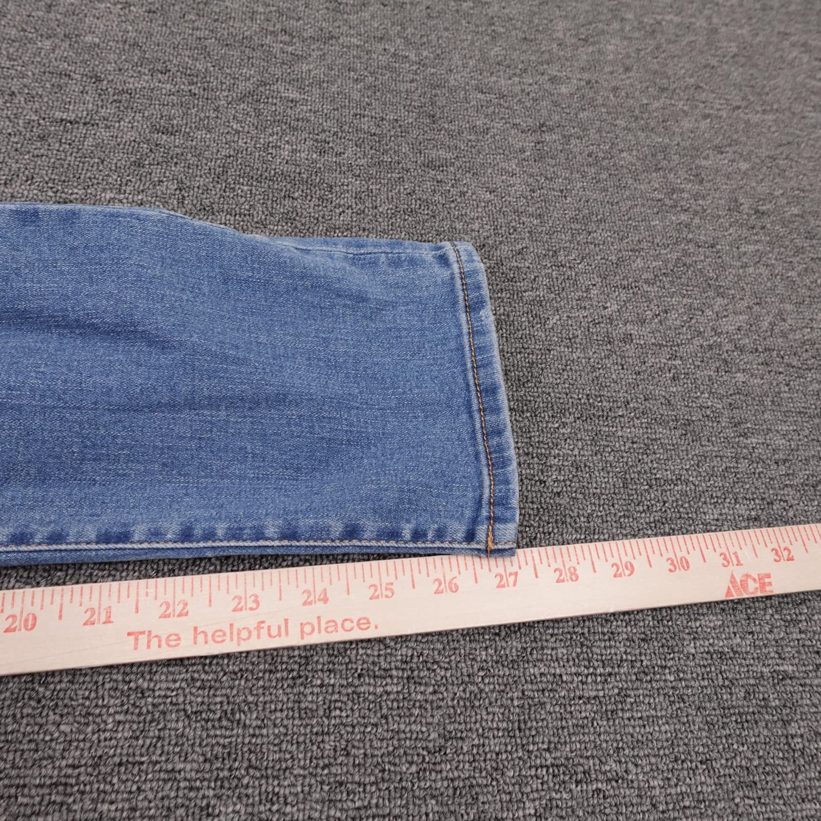 Levi's Bib Overalls Youth 14 Blue Denim Jeans Straight Leg Adjustable Straps - Thumbnail 9
