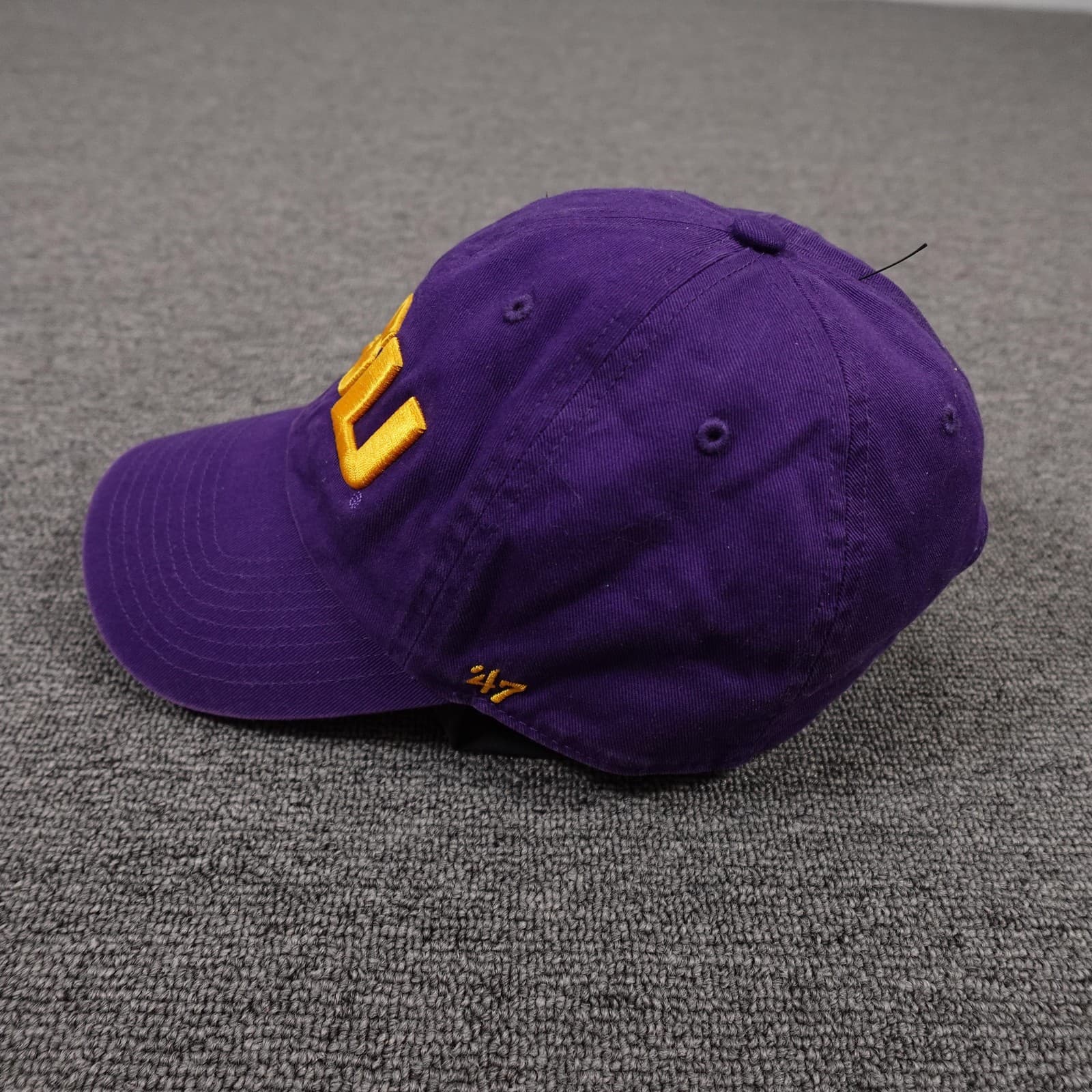 LSU Tigers Hat Cap Strap Back Mens One Size Purple Gold NCAA Football College - Thumbnail 2