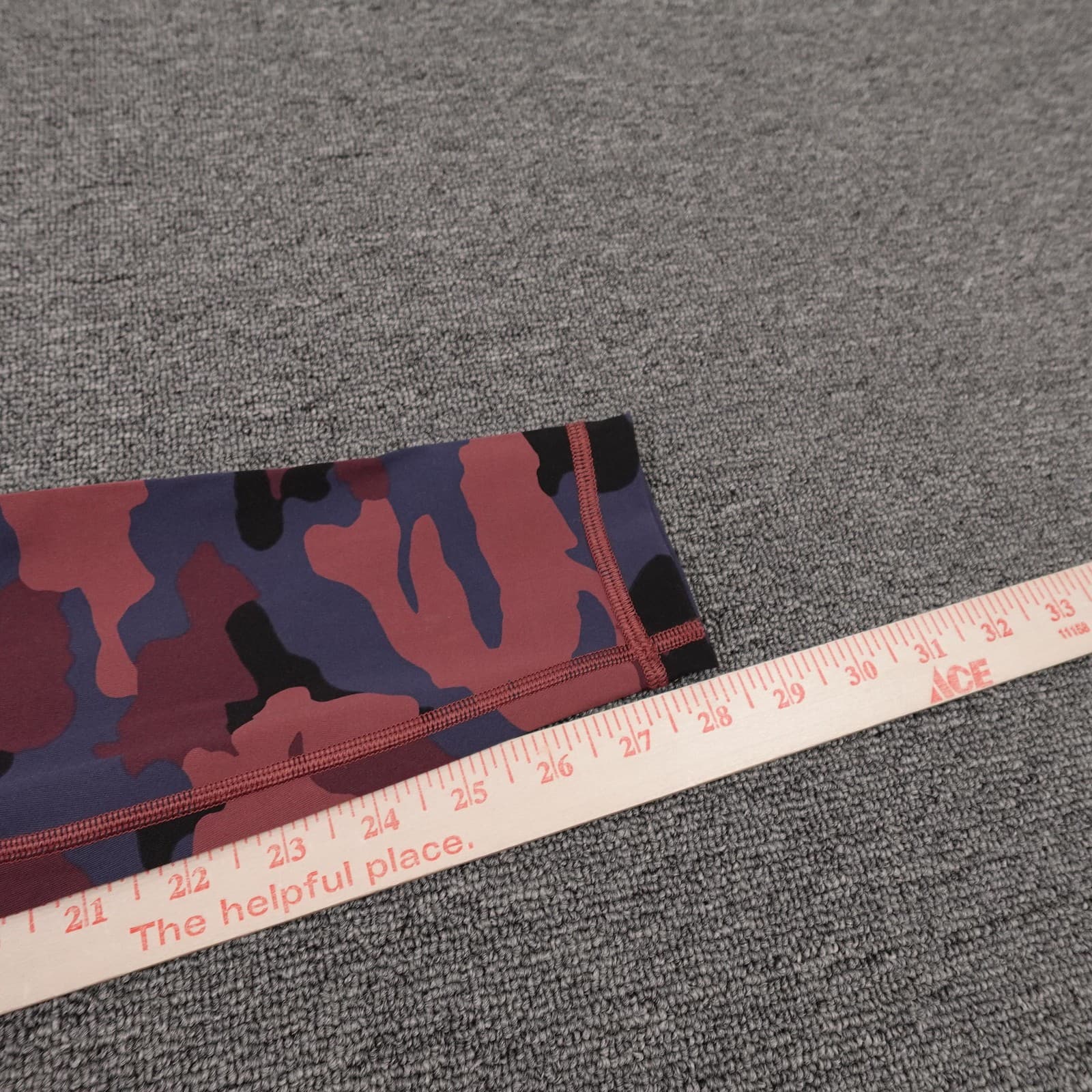 Lululemon Leggings Womens 4 Multicolor Camo Mid Rise Ankle Wunder Under LW5BTES - Thumbnail 7