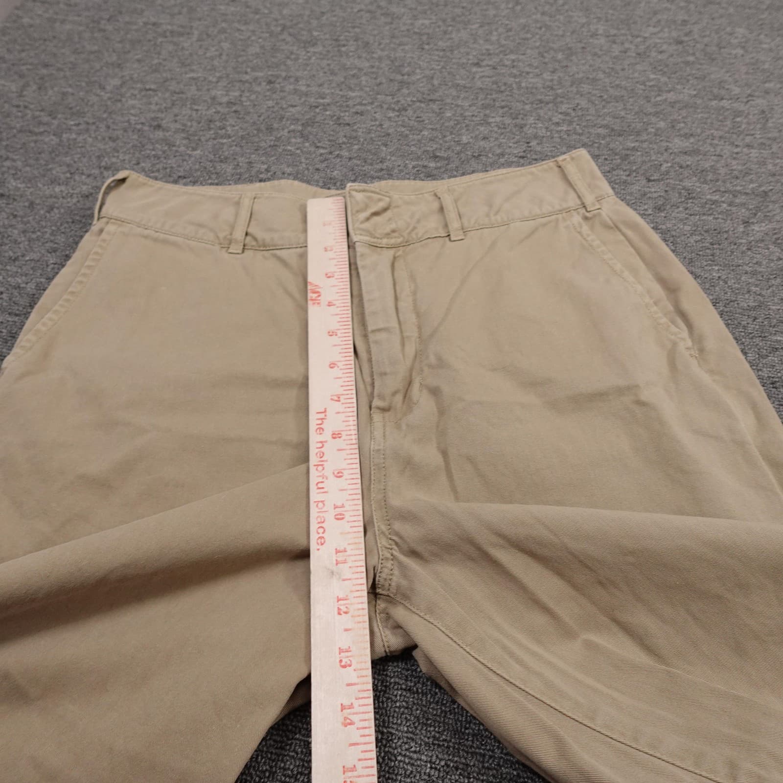 Good American Pants Womens 6 Khaki Good Skate Trouser Wide Leg Cotton Twill - Thumbnail 6