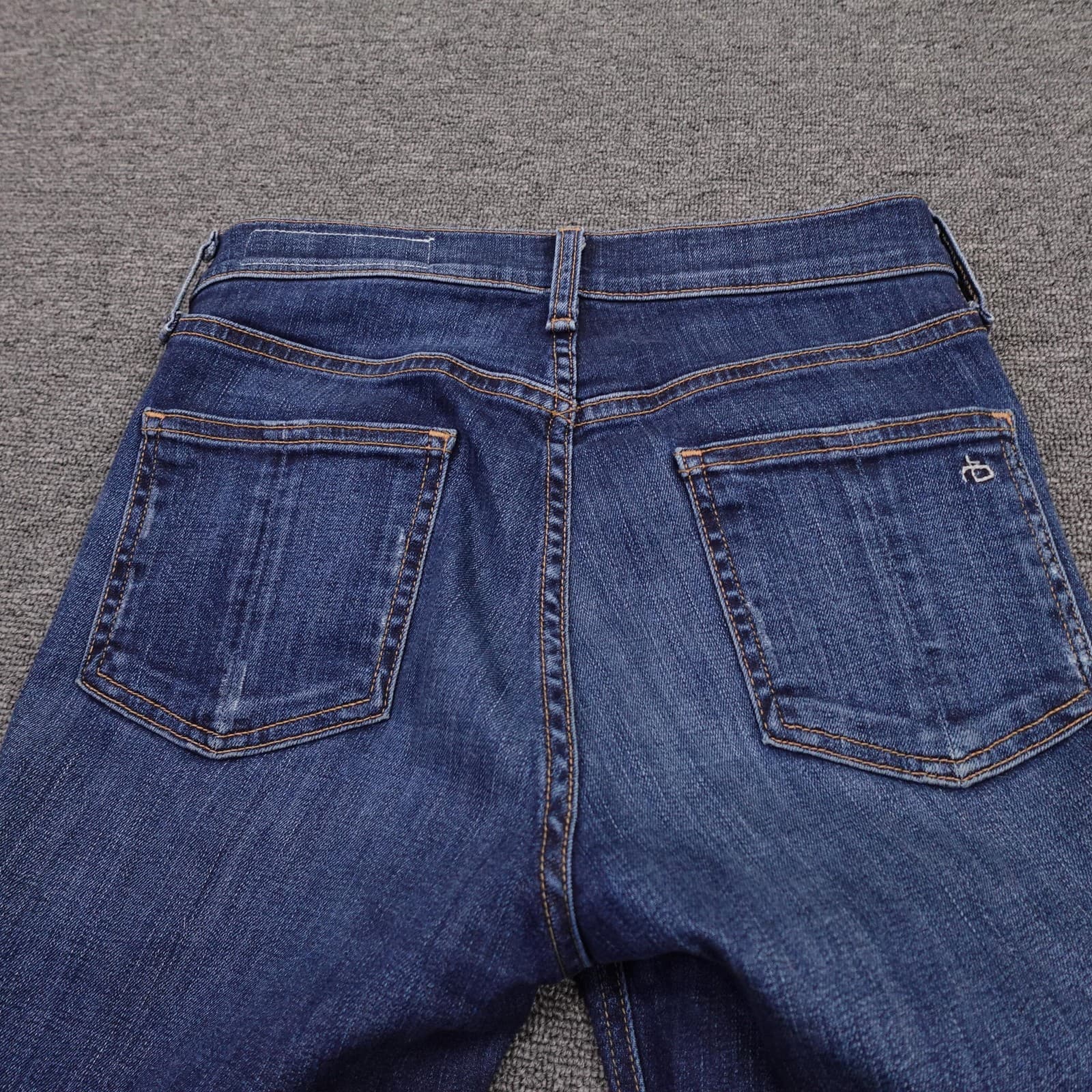 Rag & Bone High Rise Skinny Jeans Womens 25 Blue Medium Wash 25x30 Stretch Denim - Thumbnail 8