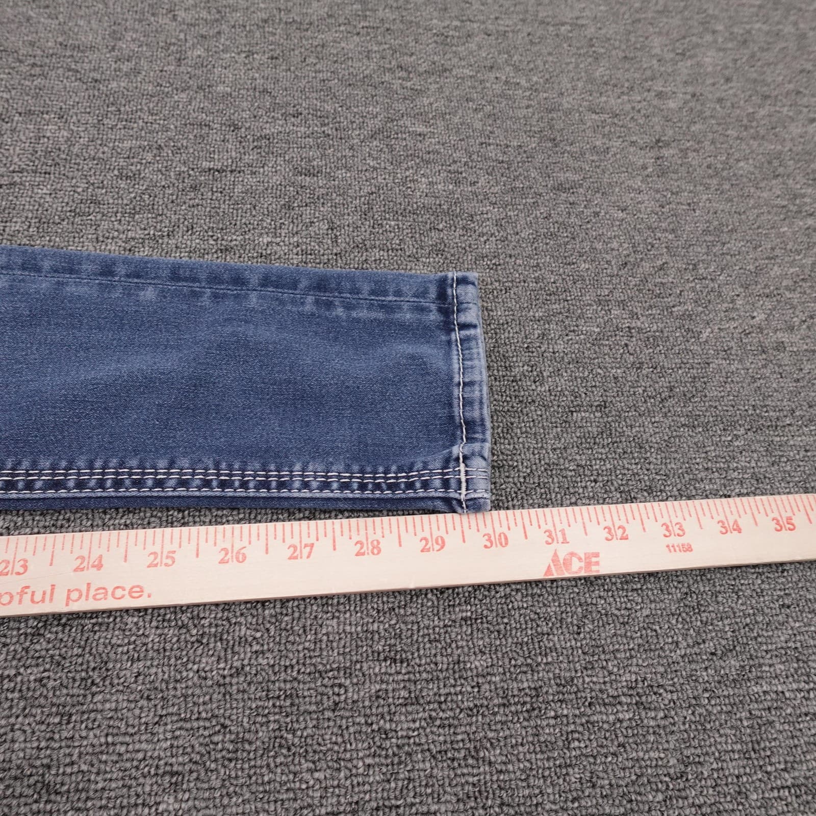 Vintage Rock Revival Jeans Womens 25 Blue Medium Wash Low Rise Skinny Y2K Denim - Thumbnail 10