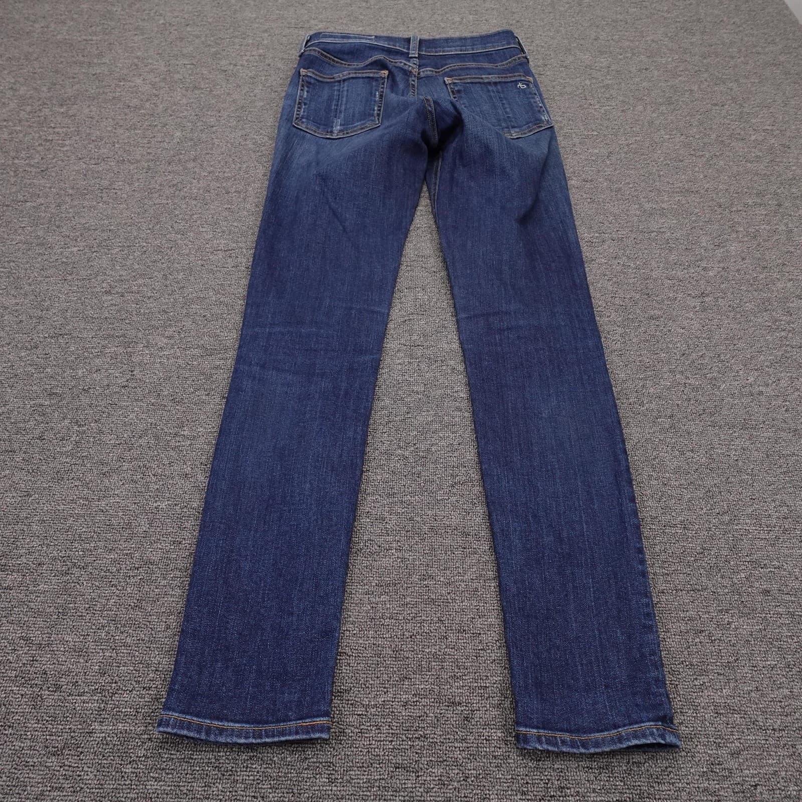 Rag & Bone High Rise Skinny Jeans Womens 25 Blue Medium Wash 25x30 Stretch Denim - Thumbnail 7