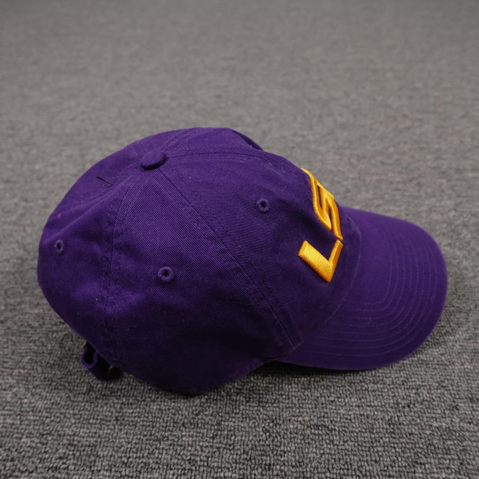 LSU Tigers Hat Cap Strap Back Mens One Size Purple Gold NCAA Football College - Thumbnail 5