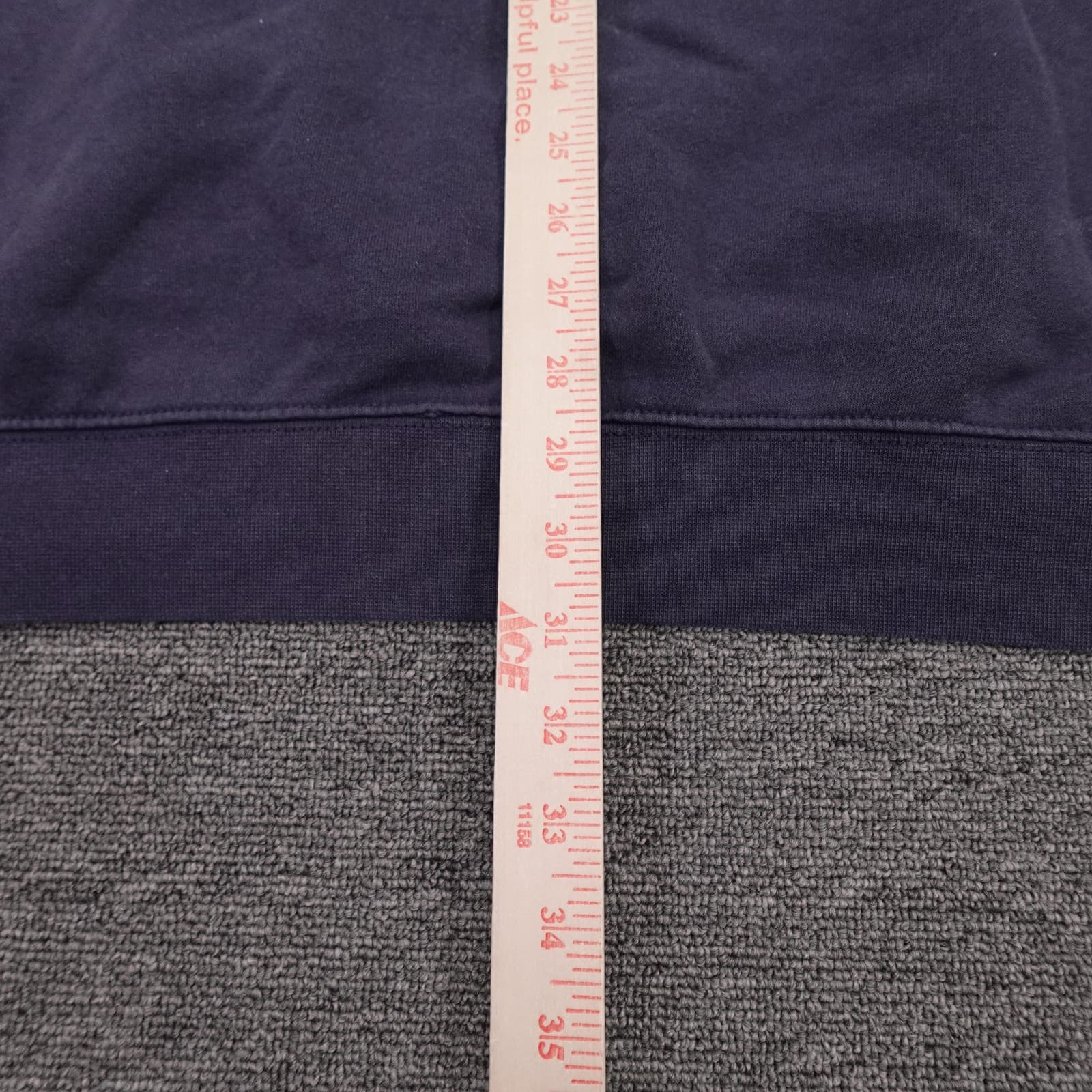 Carhartt Hoodie Mens 3XLT Blue Loose Fit Sleeve Logo Midweight Fleece K288 - Thumbnail 8